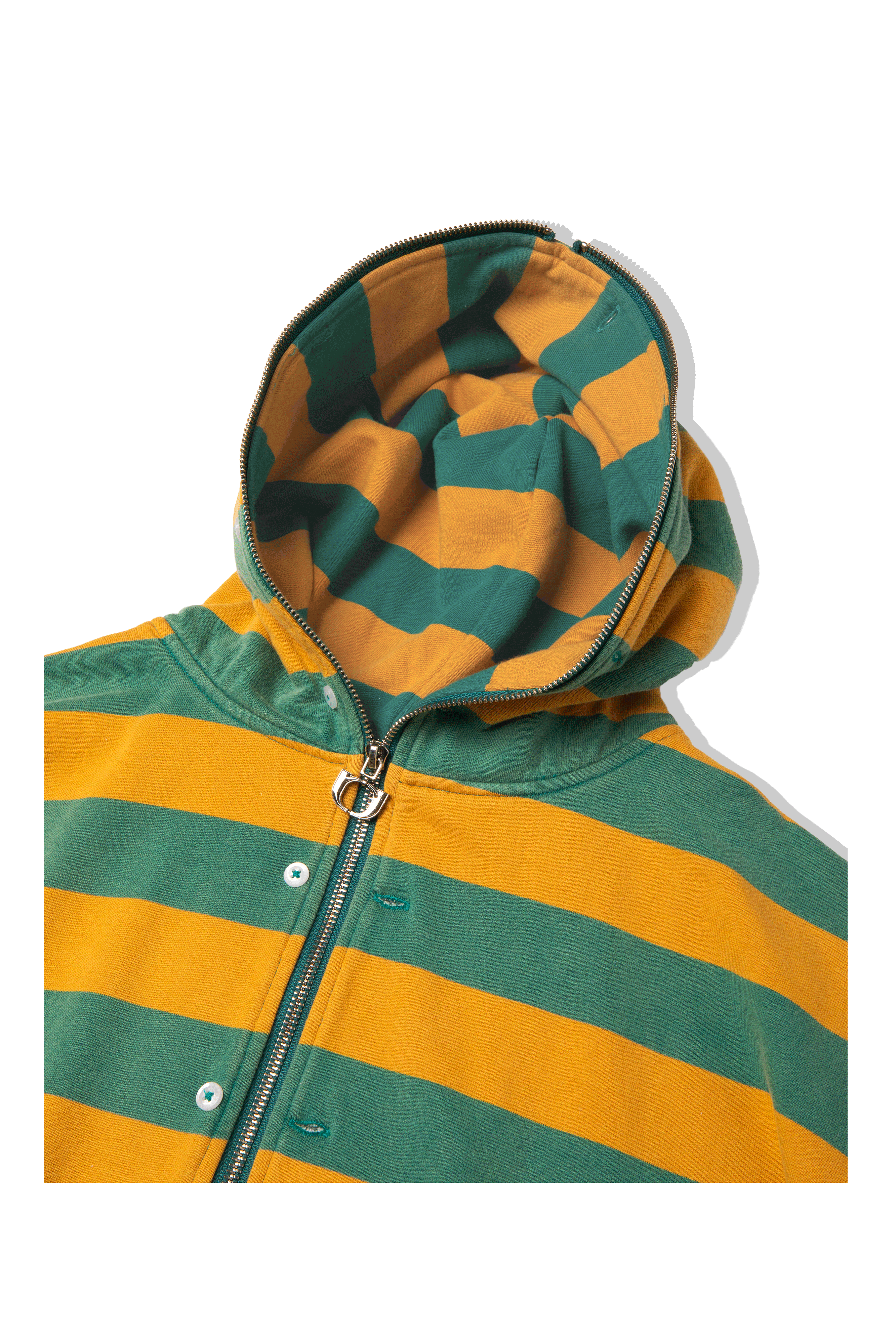 Button Up Zip-Up Sweatshirt