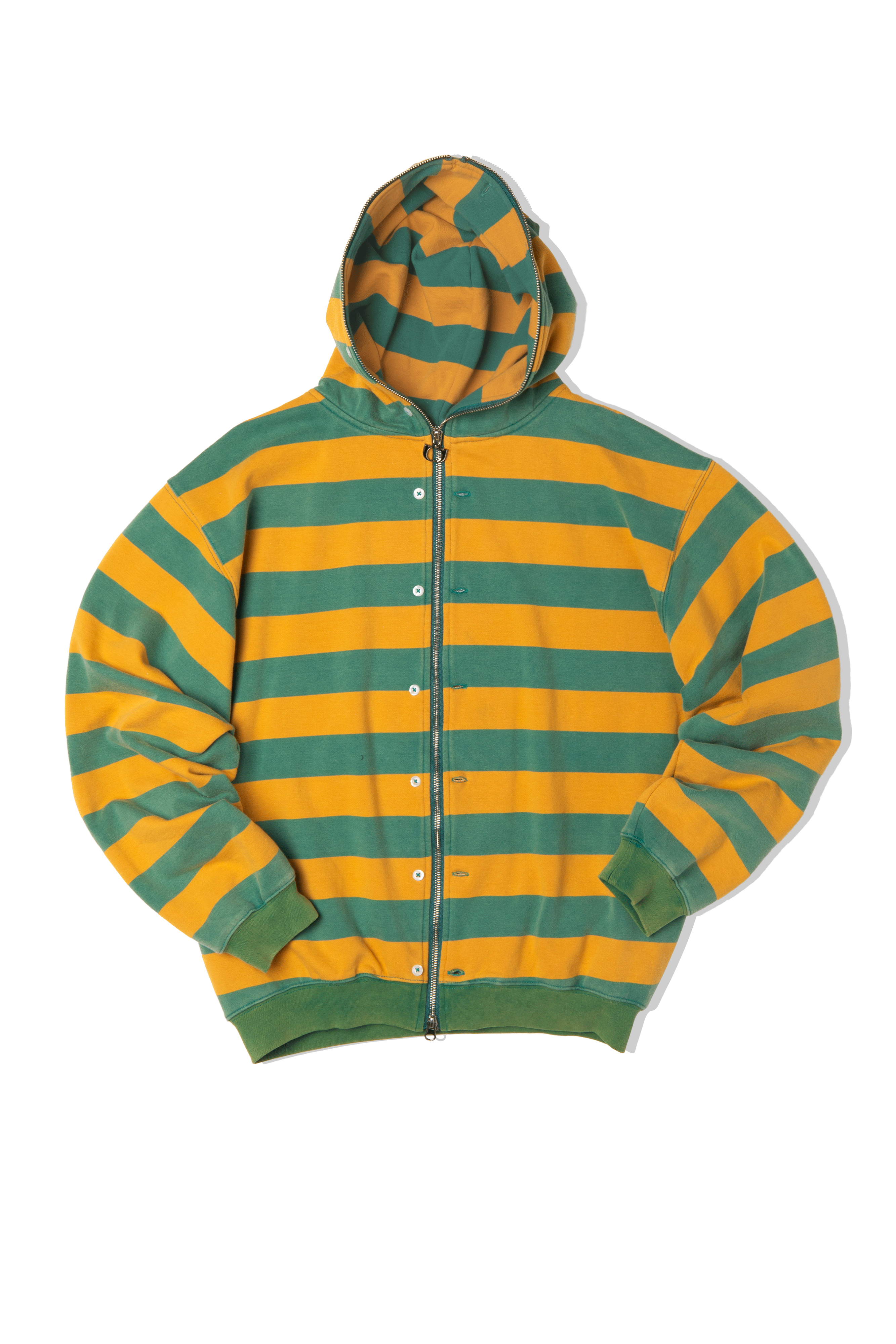 Button Up Zip-Up Sweatshirt