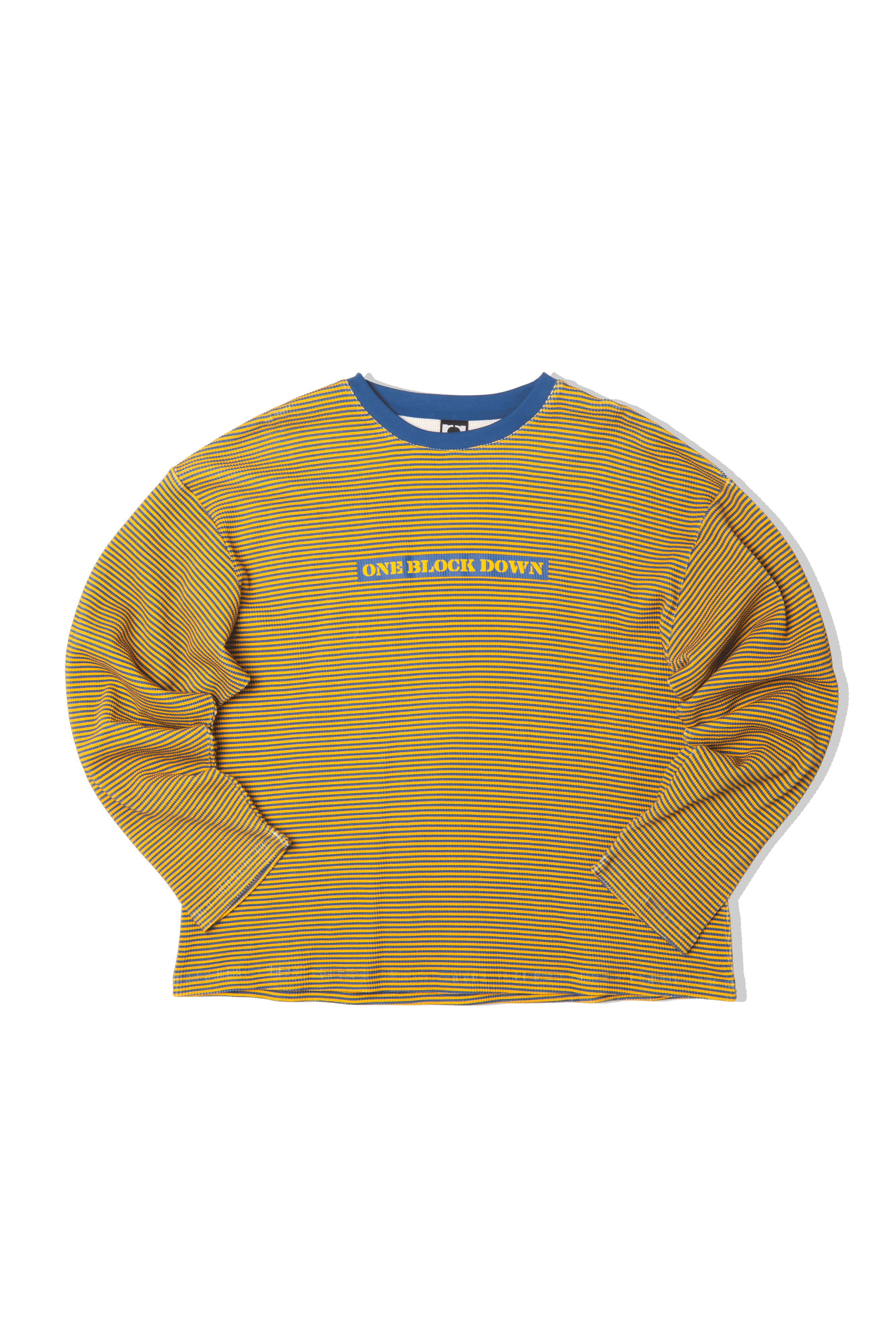 Stripe Waffle Longsleeve Top