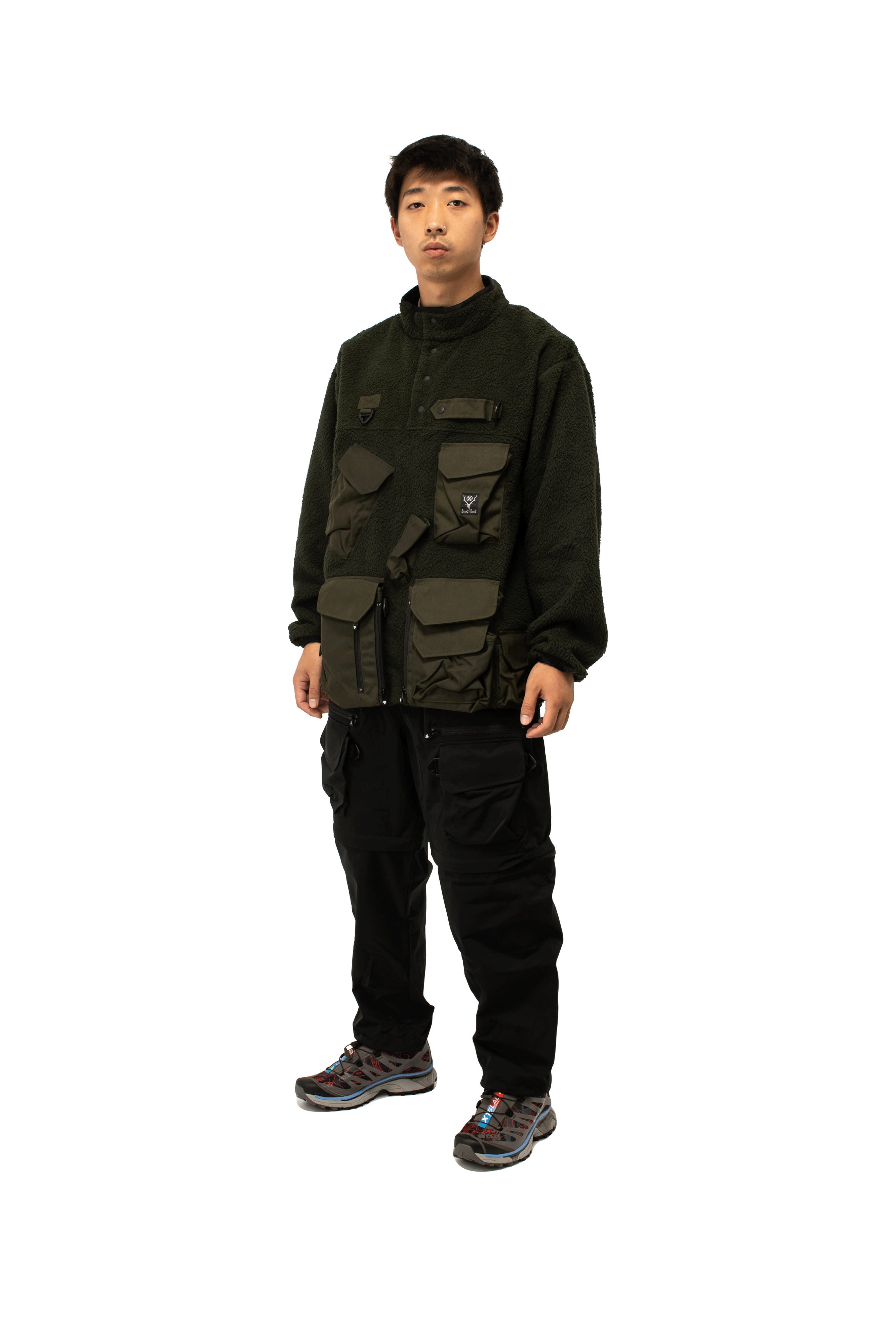 South2 West8 Coats & Jackets Poly Fleece Tenkara Trout Pullover Jacket