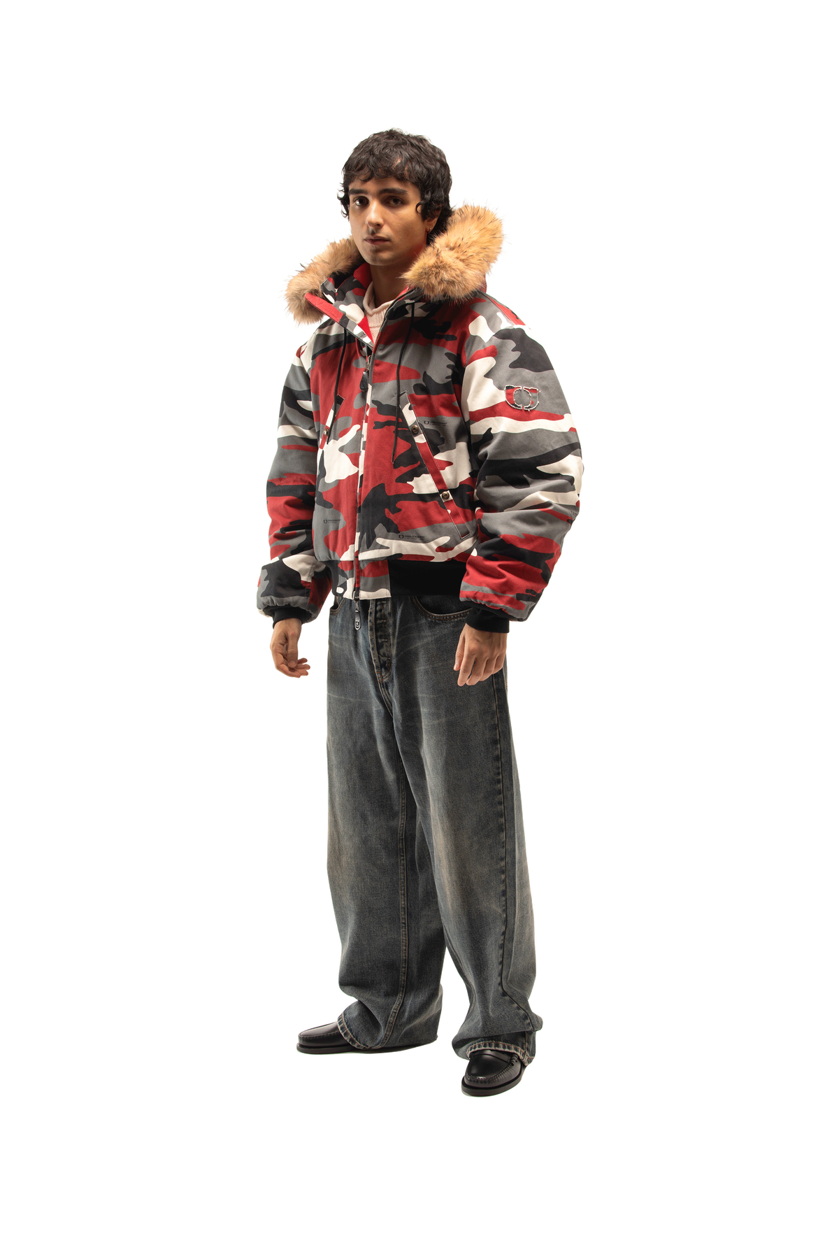 Reversible Camo Hood Bomber