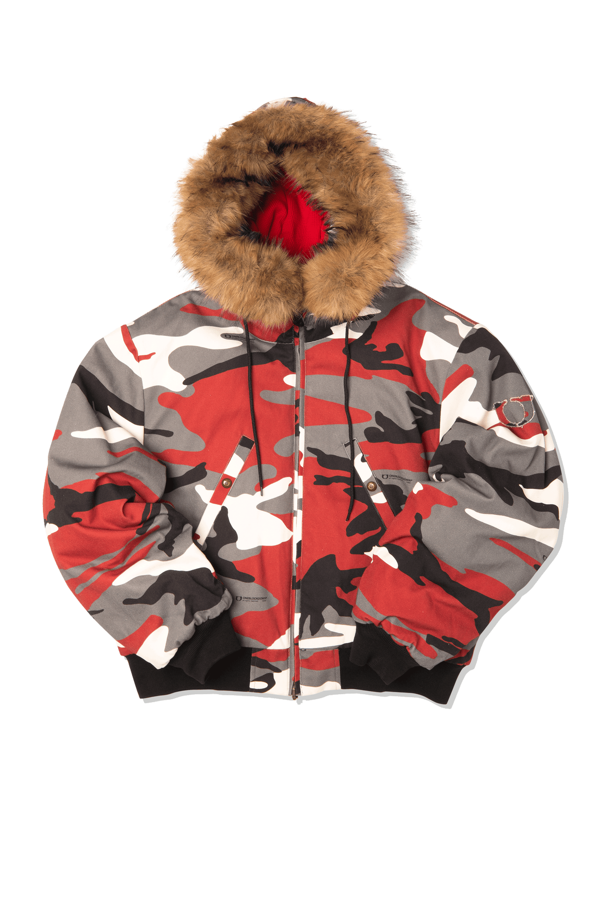 Reversible Camo Hood Bomber