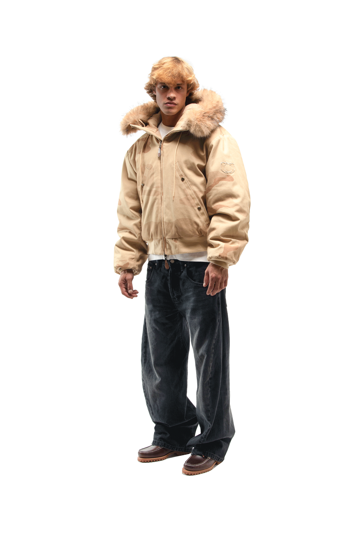 Reversible Camo Hood Bomber