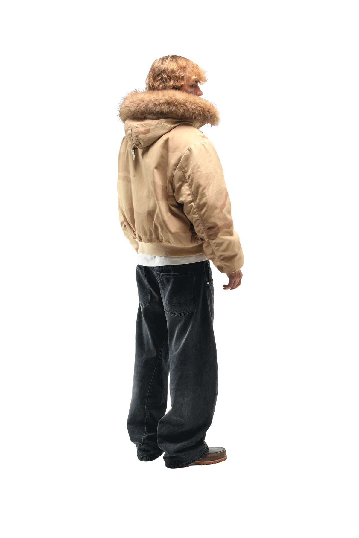 Reversible Camo Hood Bomber