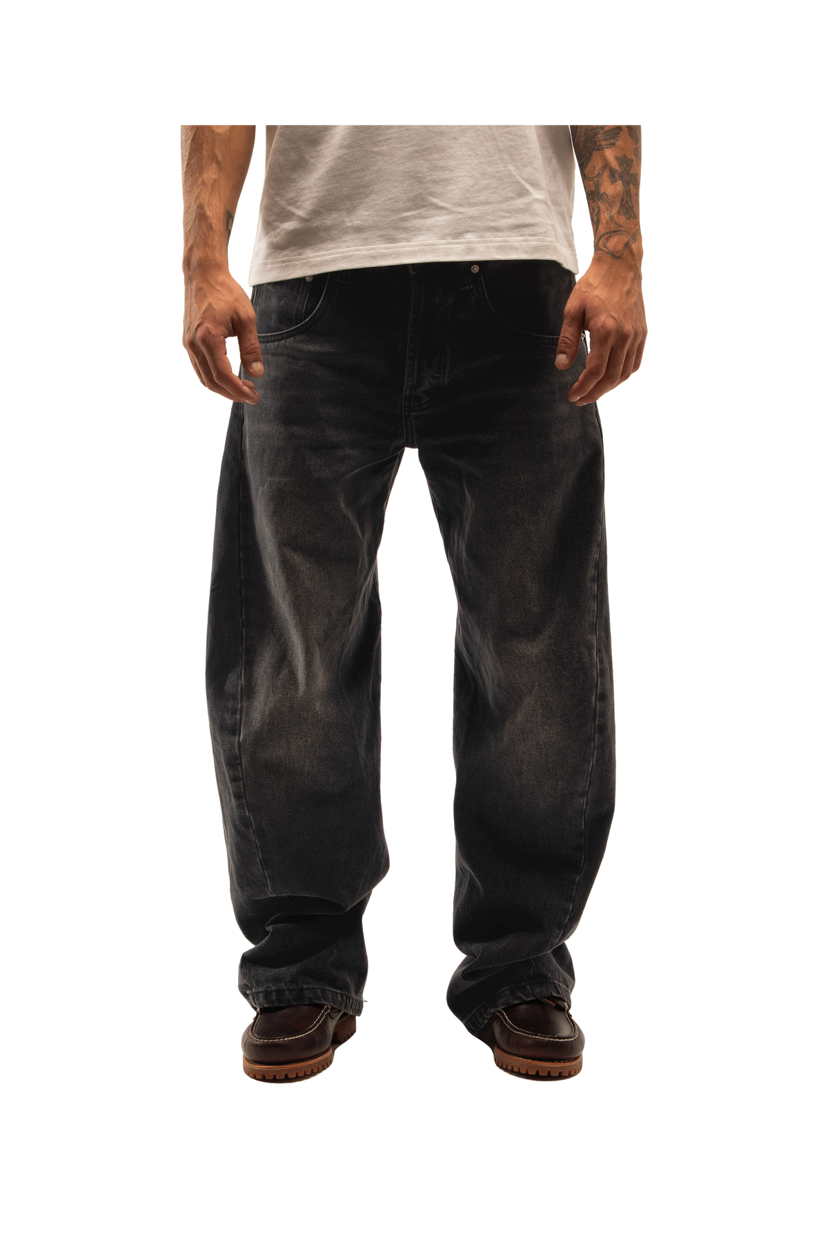 Engineered Washed Denim Pant