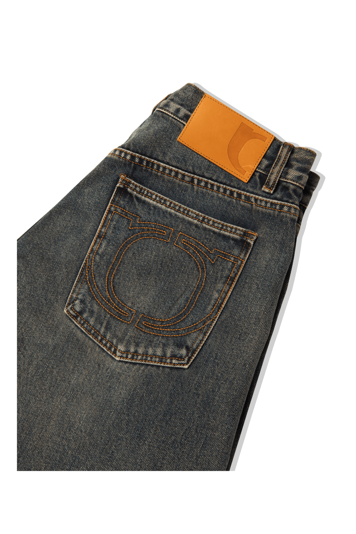 Engineered Washed Denim Pant