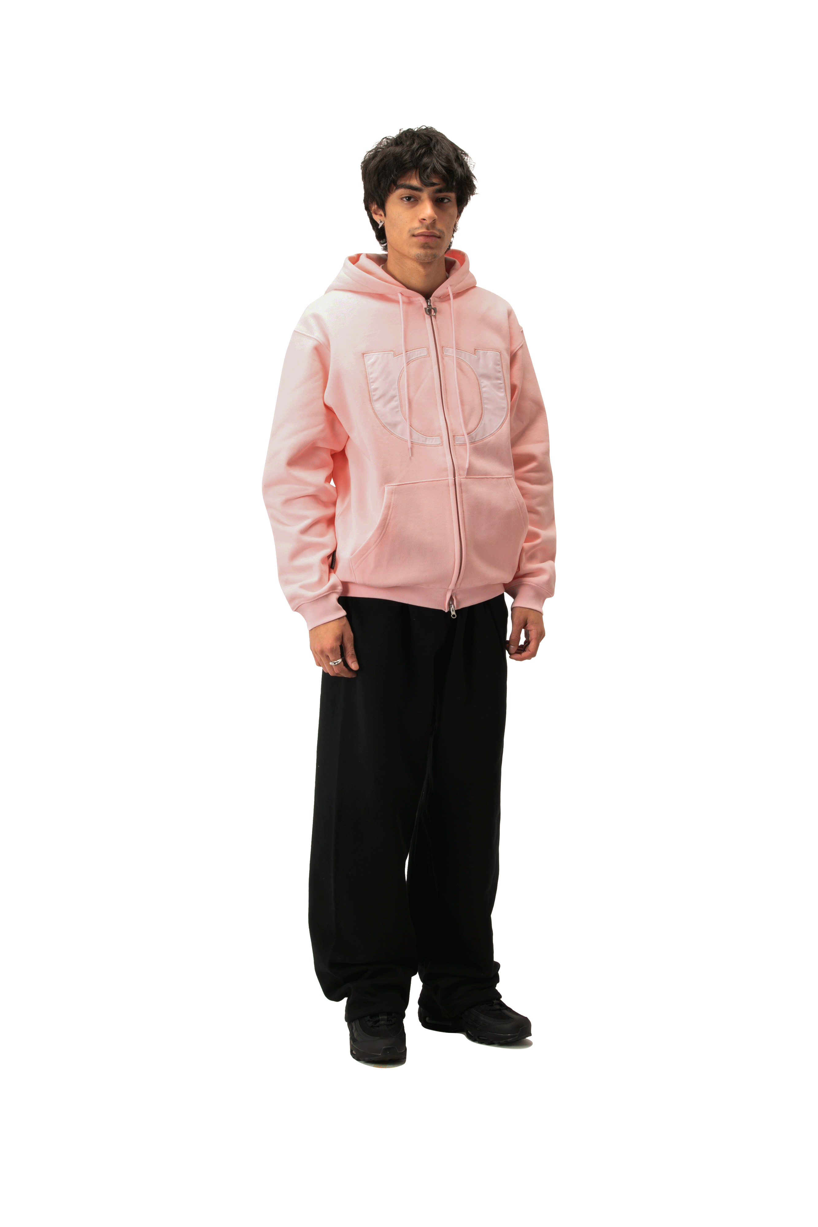 Embroidered Logo Hoodie Zip