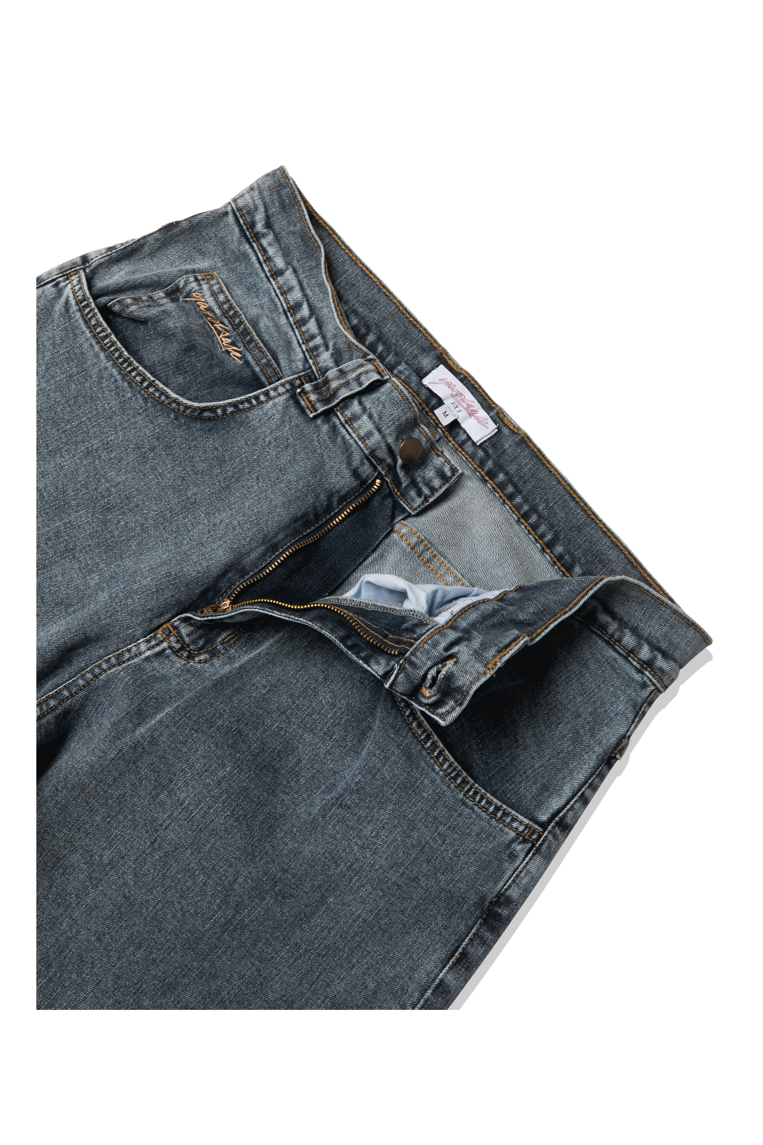 Ivory Slub Jeans