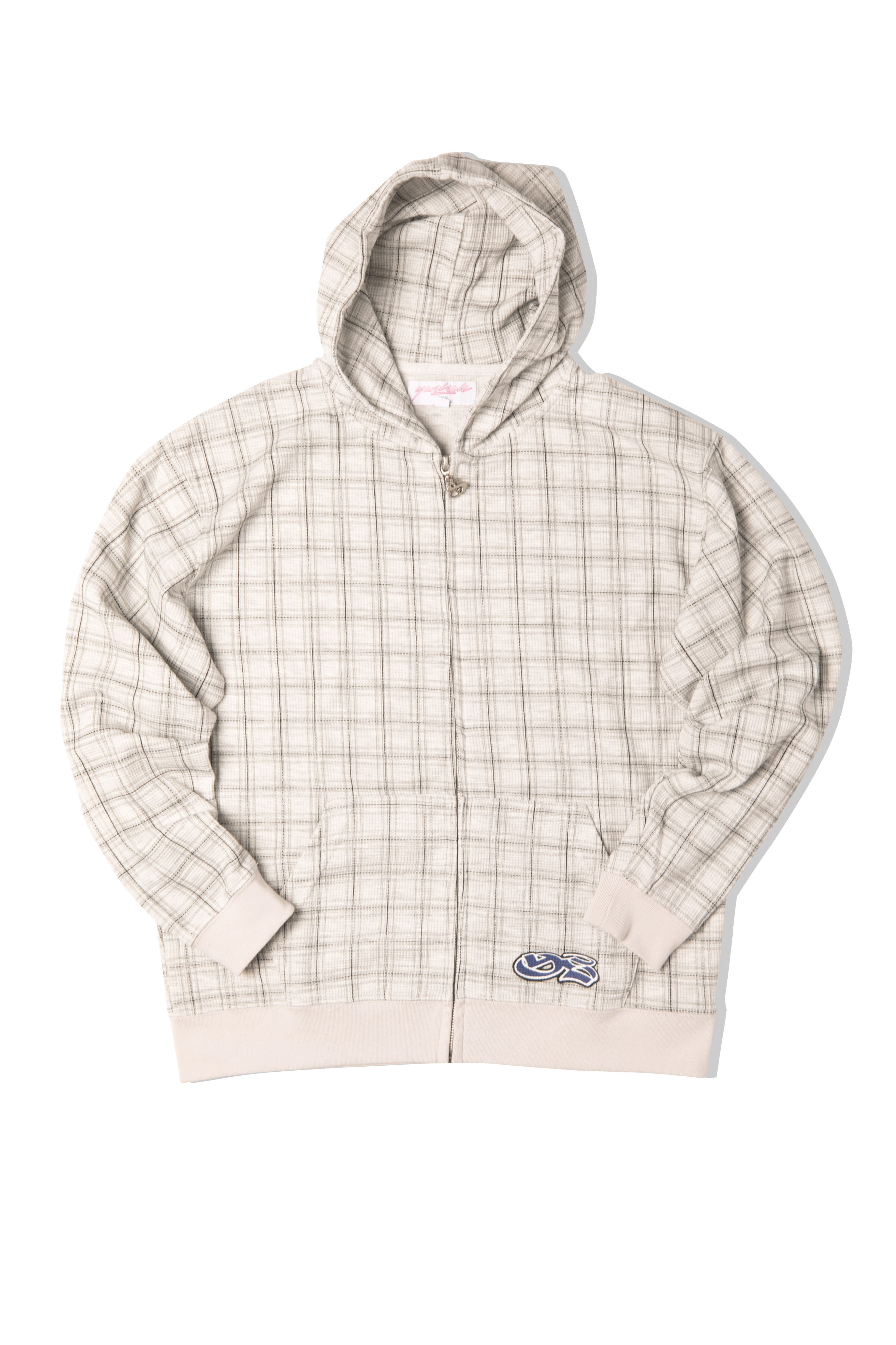 Check Waffle Hoodie
