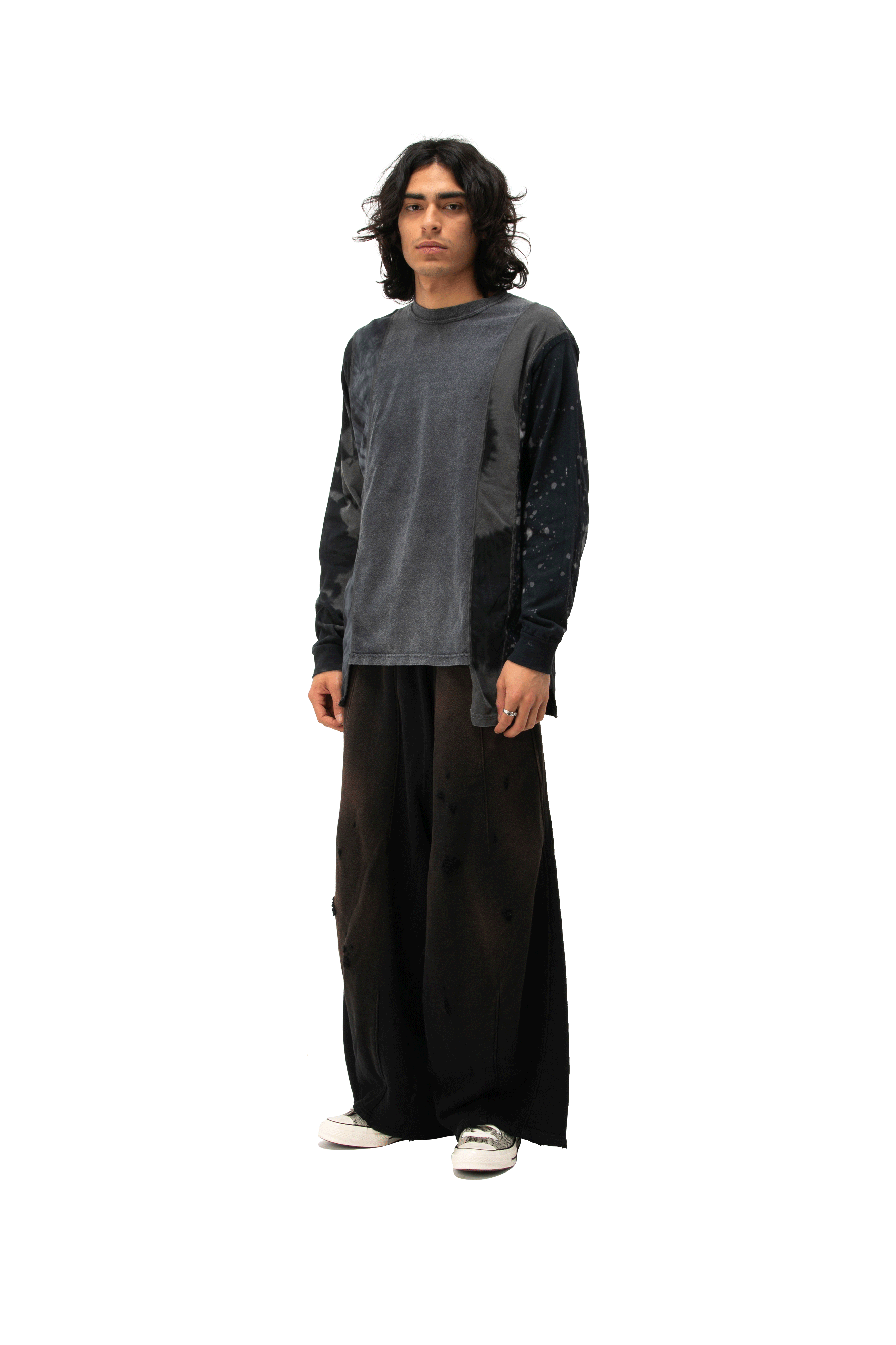 Longsleeve Tee - B&W Mishmash