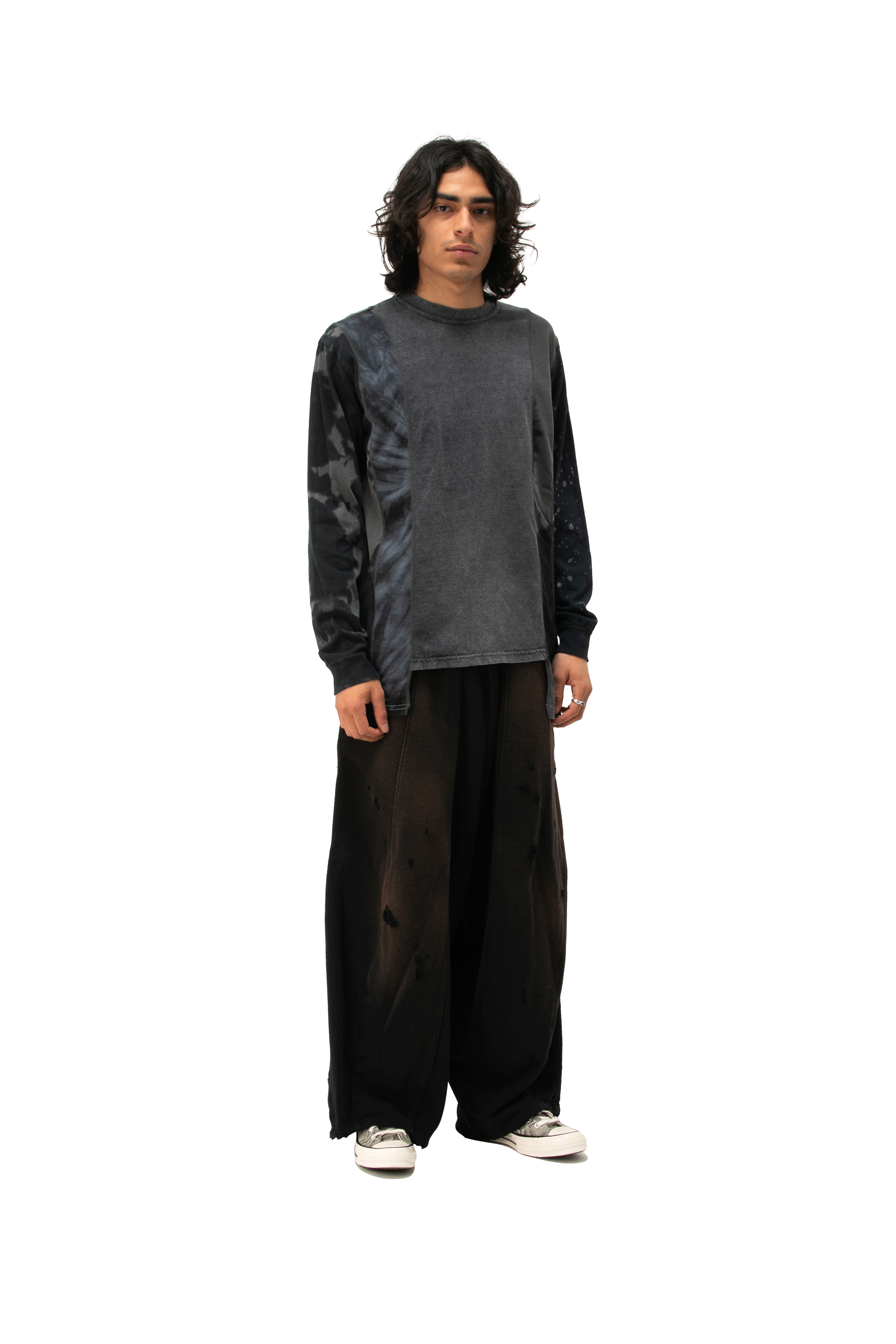 Longsleeve Tee - B&W Mishmash