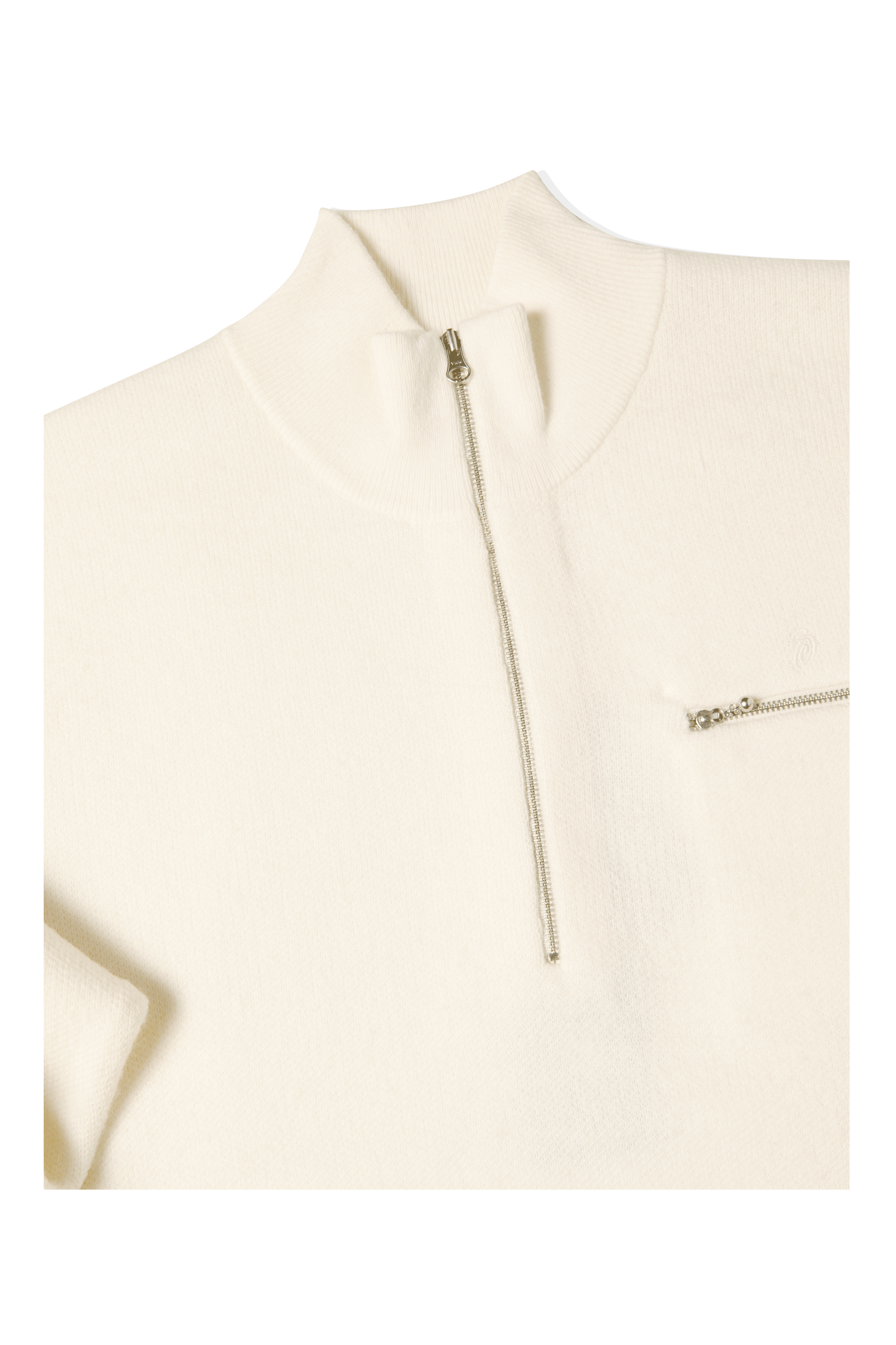 Half Zip Mock Neck Sweater