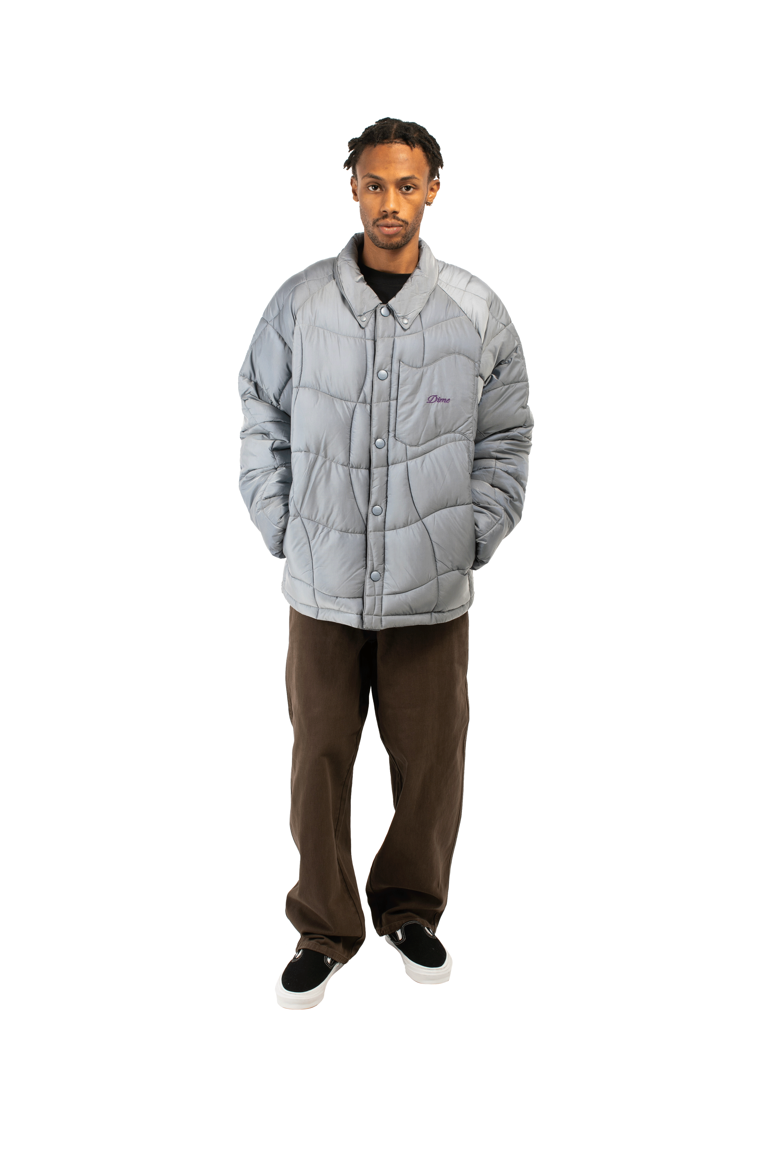 Dime MIDWEIGHT WAVE PUFFER JACKET Dime MIDWEIGHT WAVE PUFFER JACKET