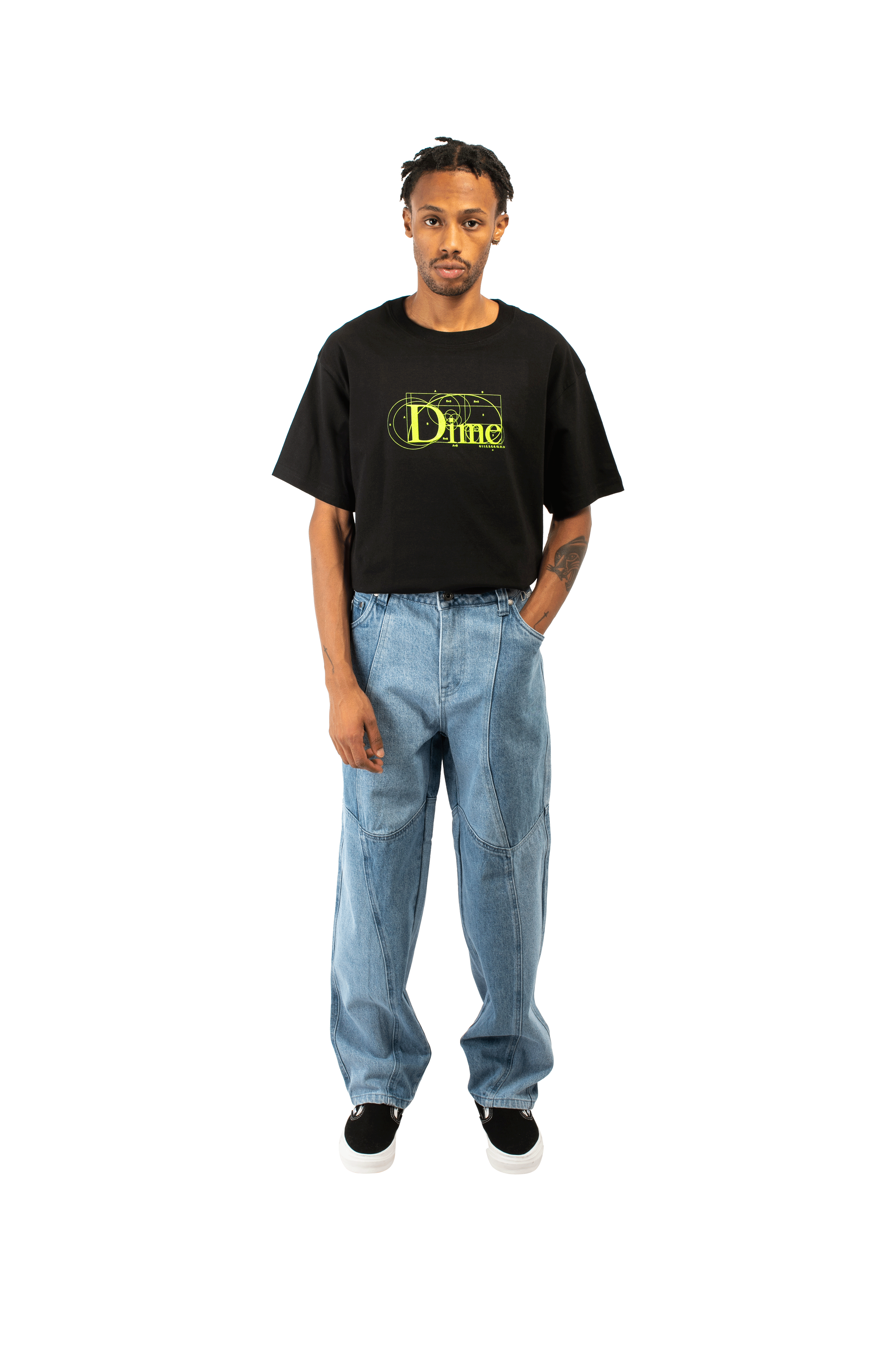 Dime BLOCKED RELAXED DENIM PANTS Dime BLOCKED RELAXED DENIM PANTS