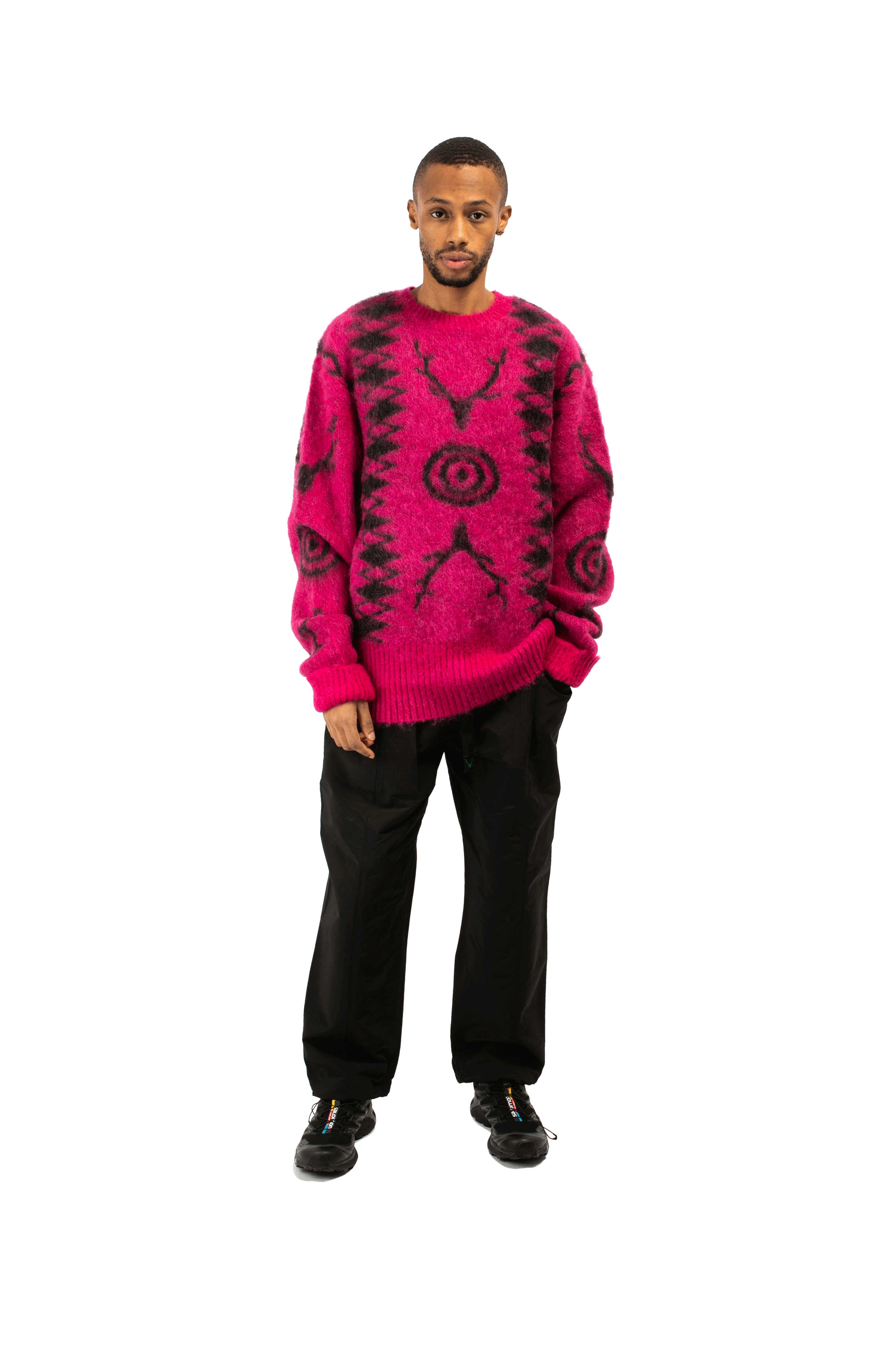 South2 West8 Knitwear Native Loose Fit Sweater