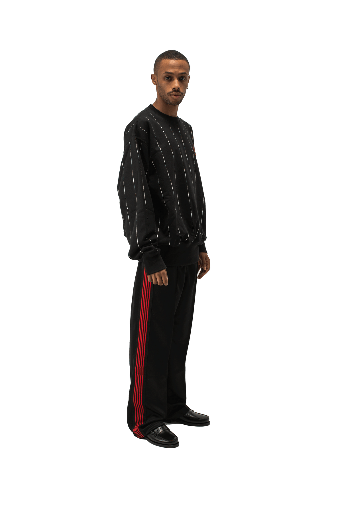 Crystal Stripes Crewneck