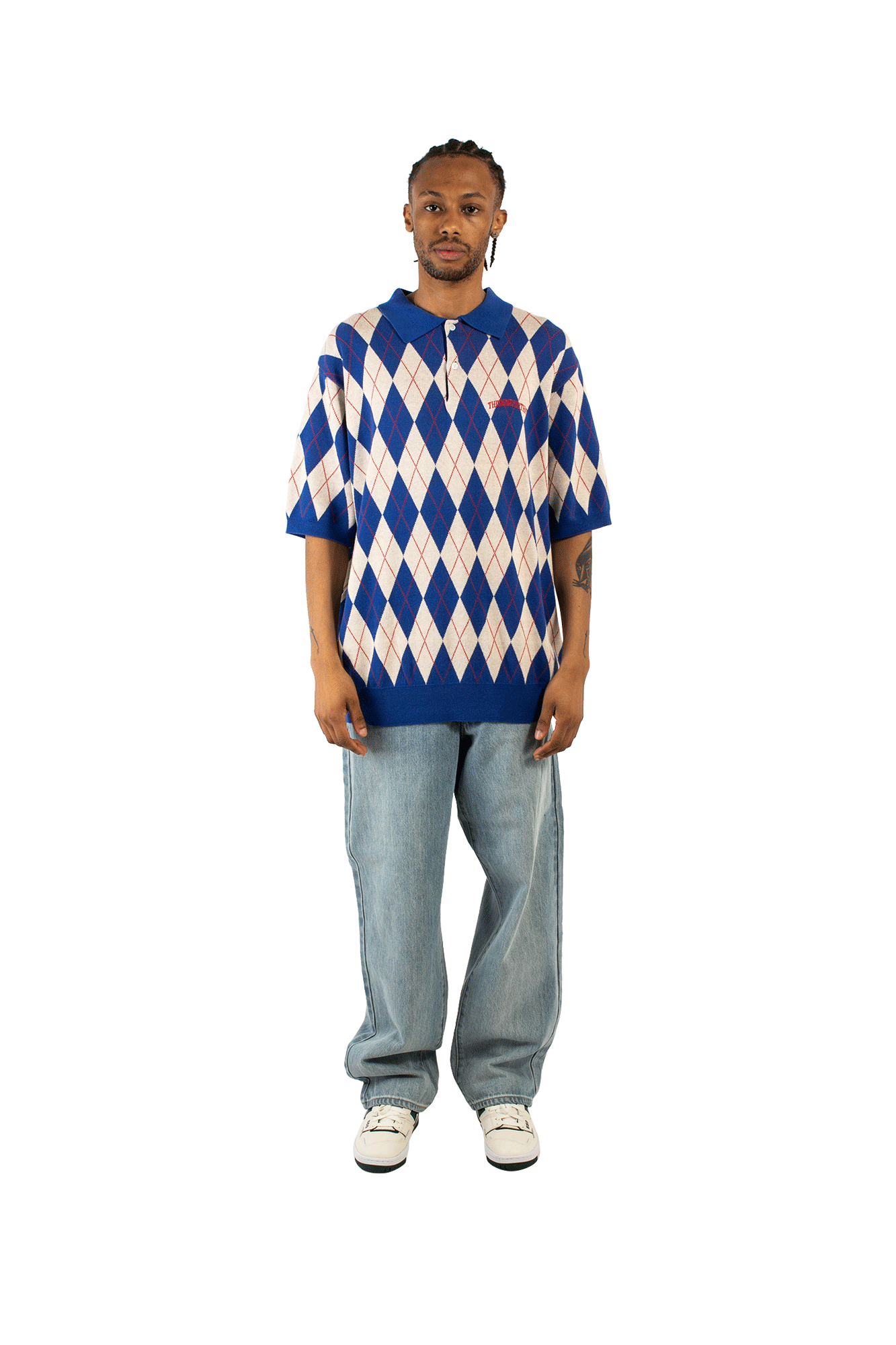 Argyle Knit Polo