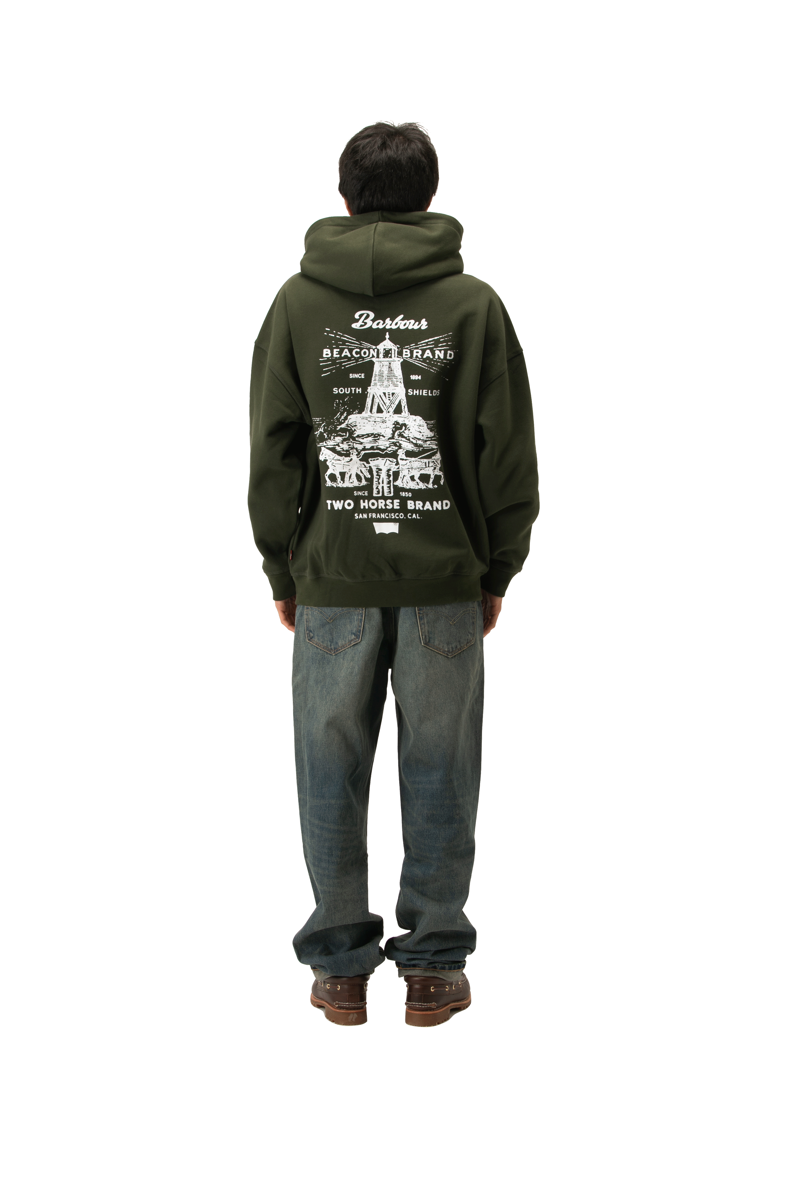 Graphic Hoodie x Barbour