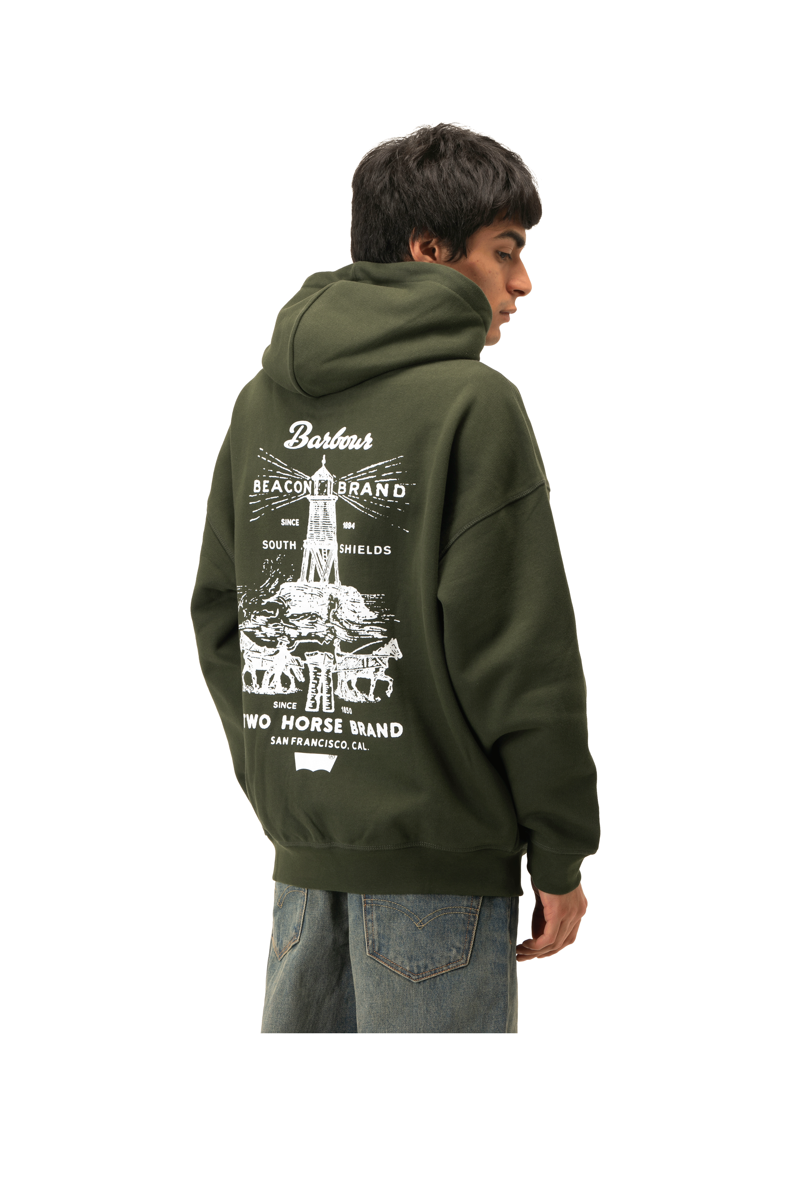 Graphic Hoodie x Barbour