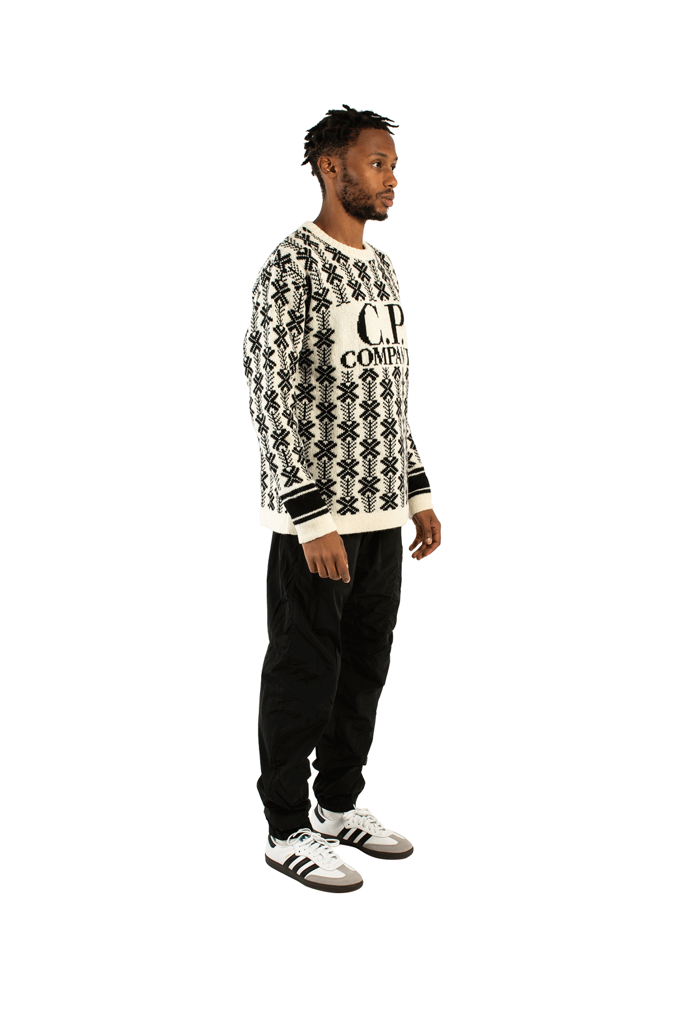 Wool Jacquard 1 Logo Knit