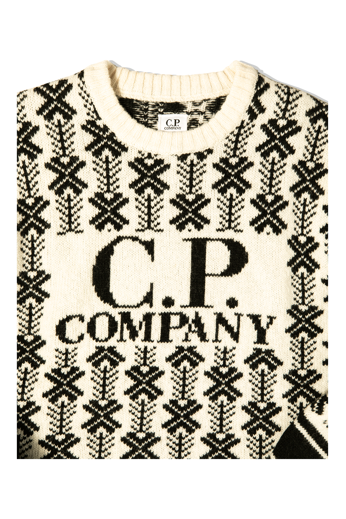 Wool Jacquard 1 Logo Knit