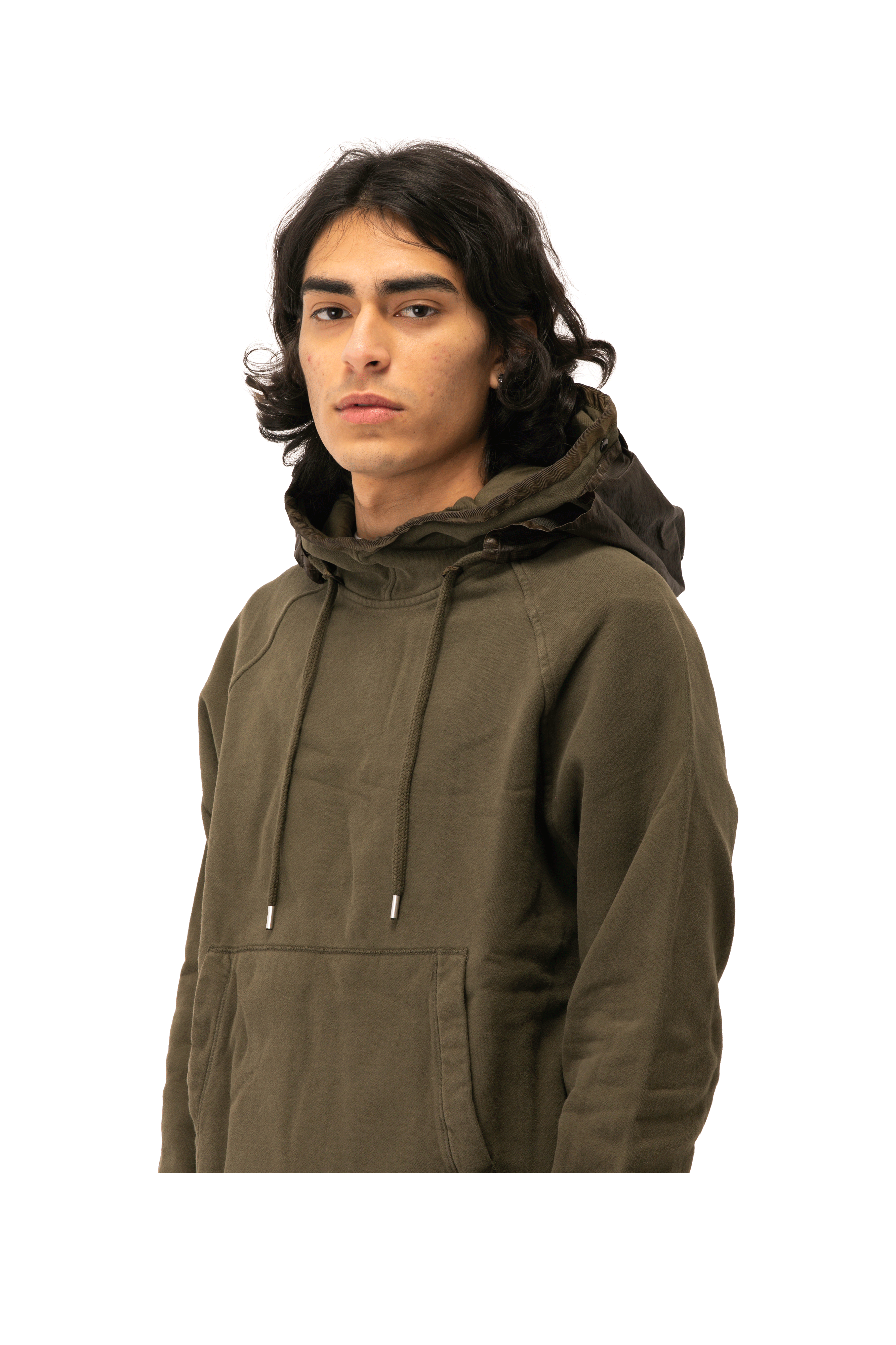 Diagonal 2/1 Goggle Hooded Sweatshirt