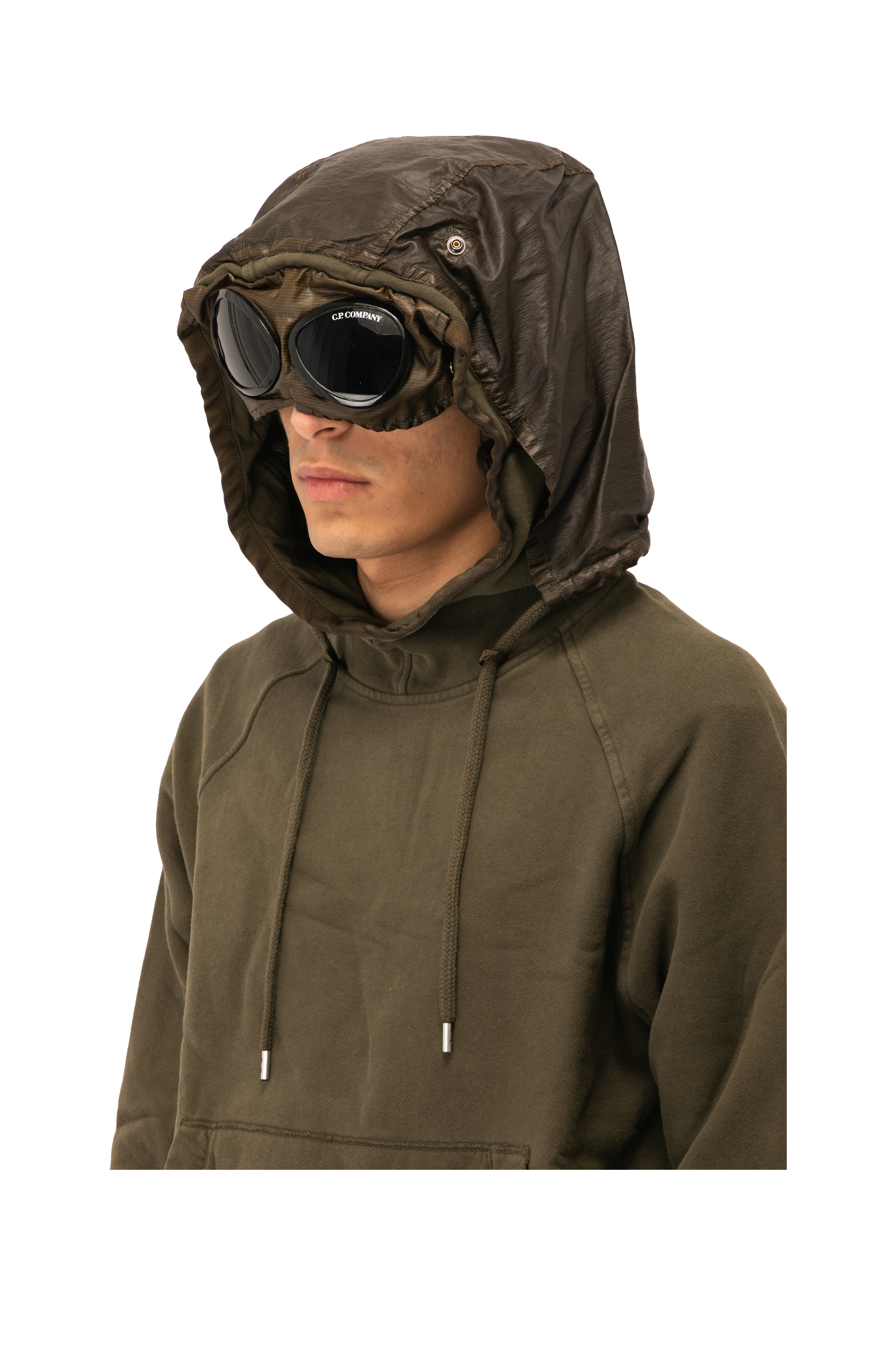 Diagonal 2/1 Goggle Hooded Sweatshirt