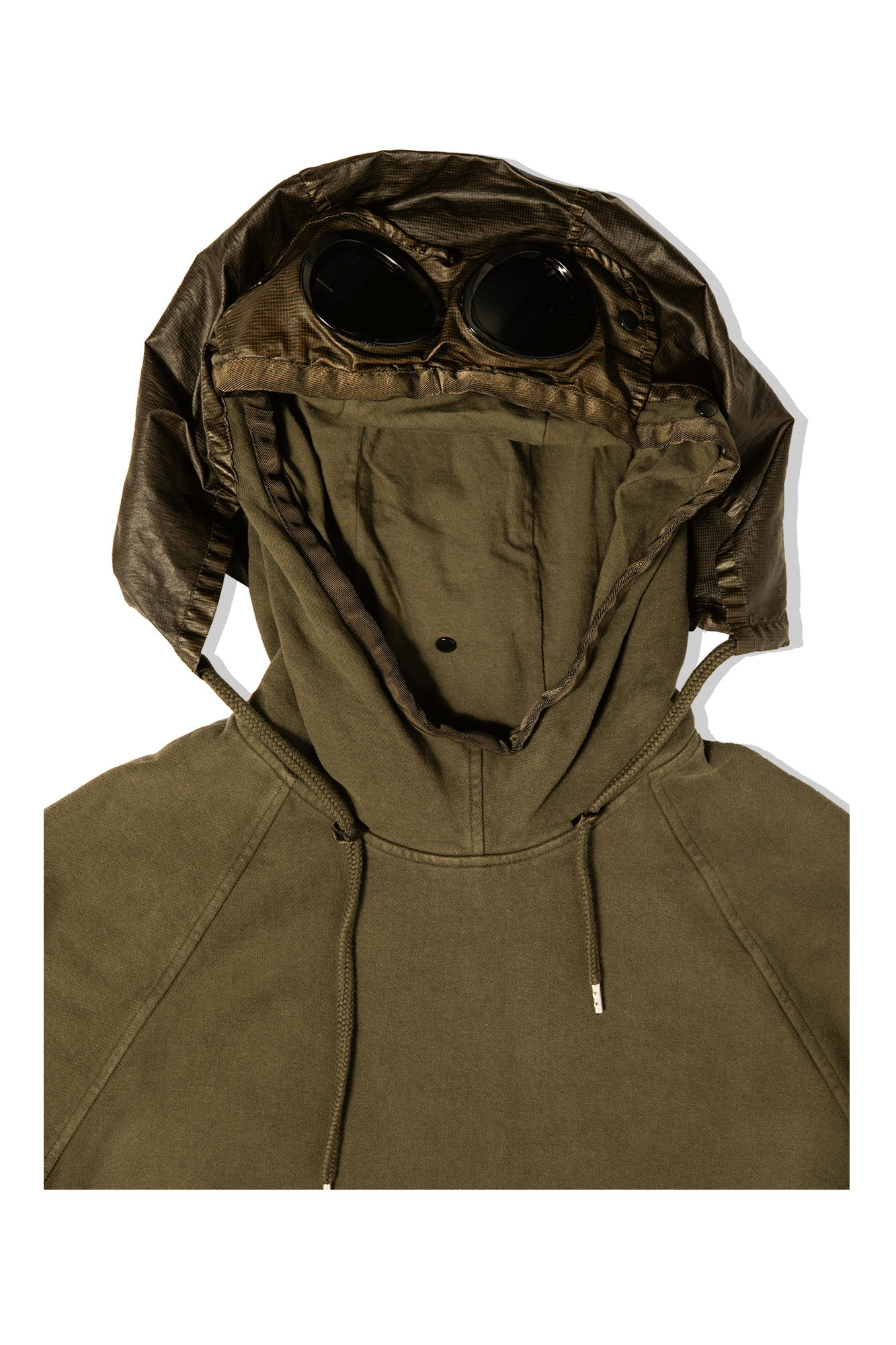 Diagonal 2/1 Goggle Hooded Sweatshirt