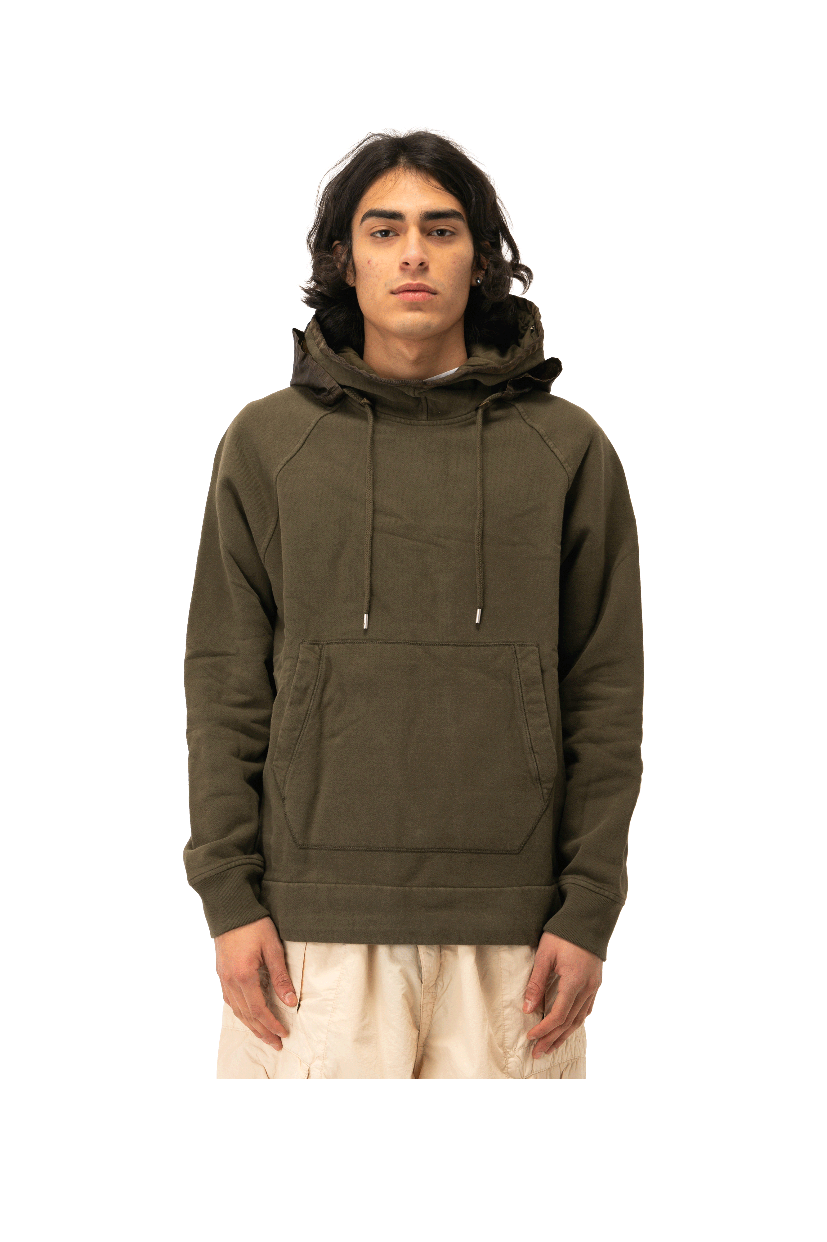 Diagonal 2/1 Goggle Hooded Sweatshirt