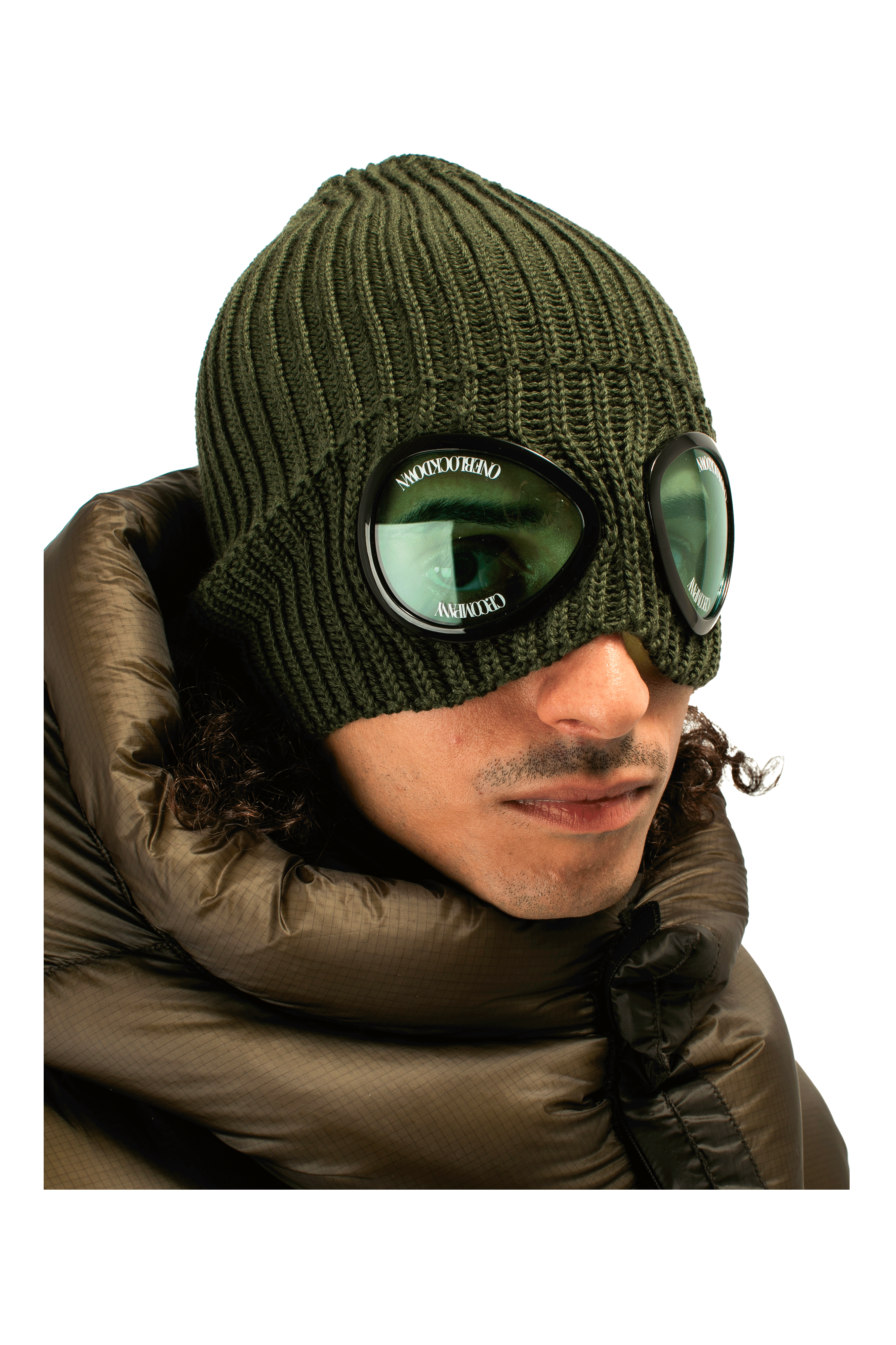 Goggle Beanie "Bark" x One Block Down.