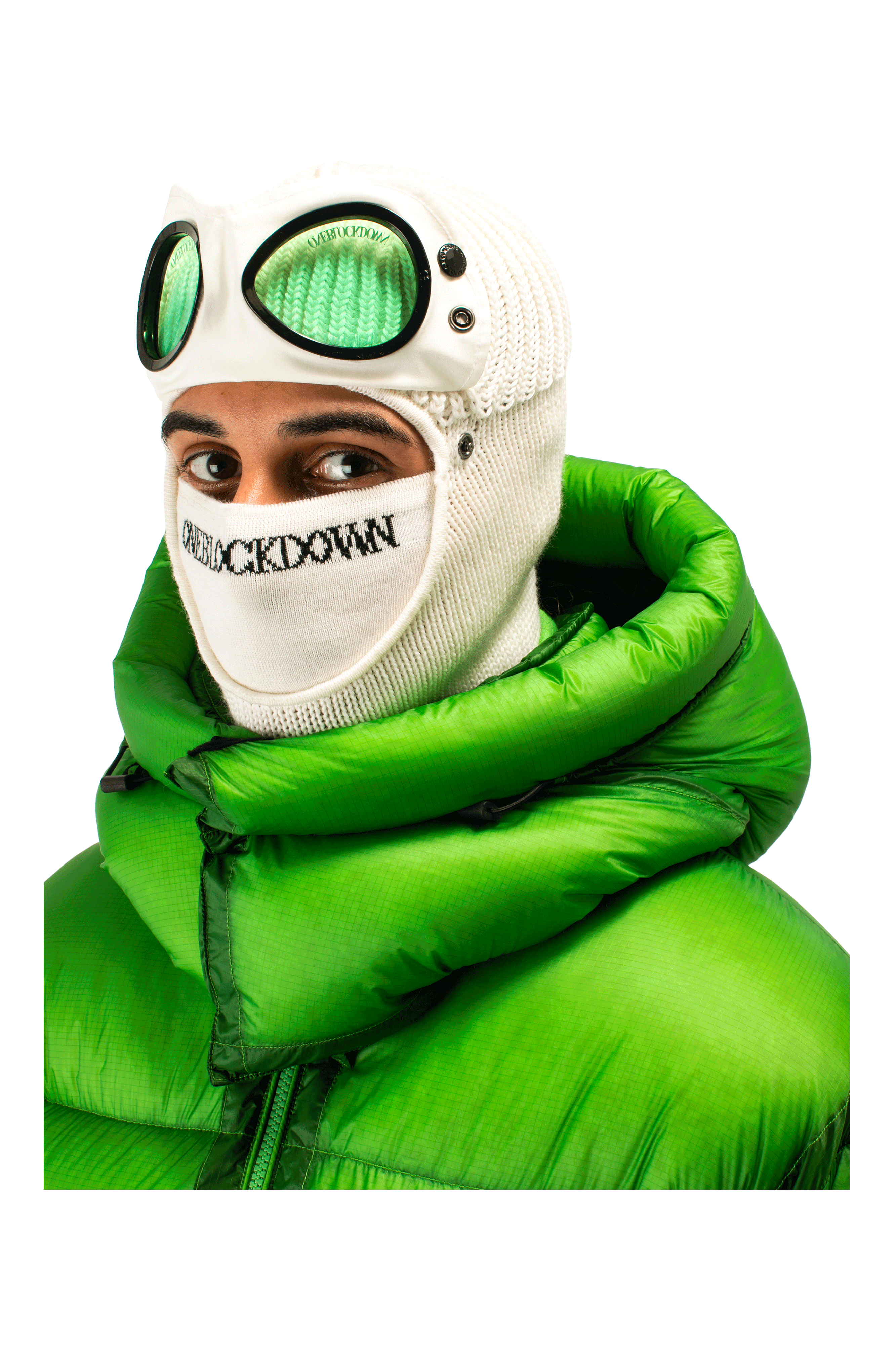 Goggle Balaclava "Snow" x One Block Down.