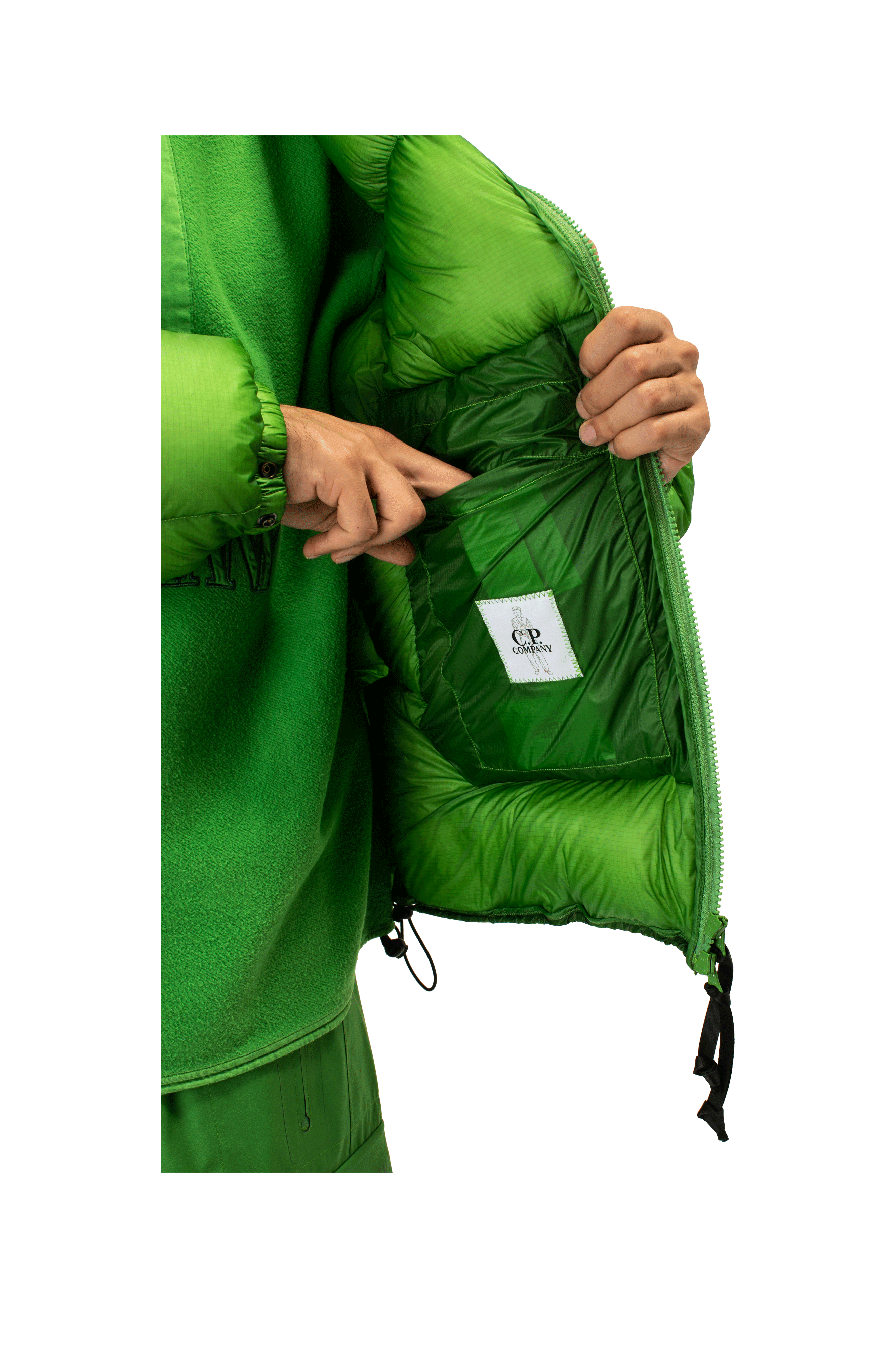 D.D. Shell Short Down Jacket "Fern" x One Block Down.