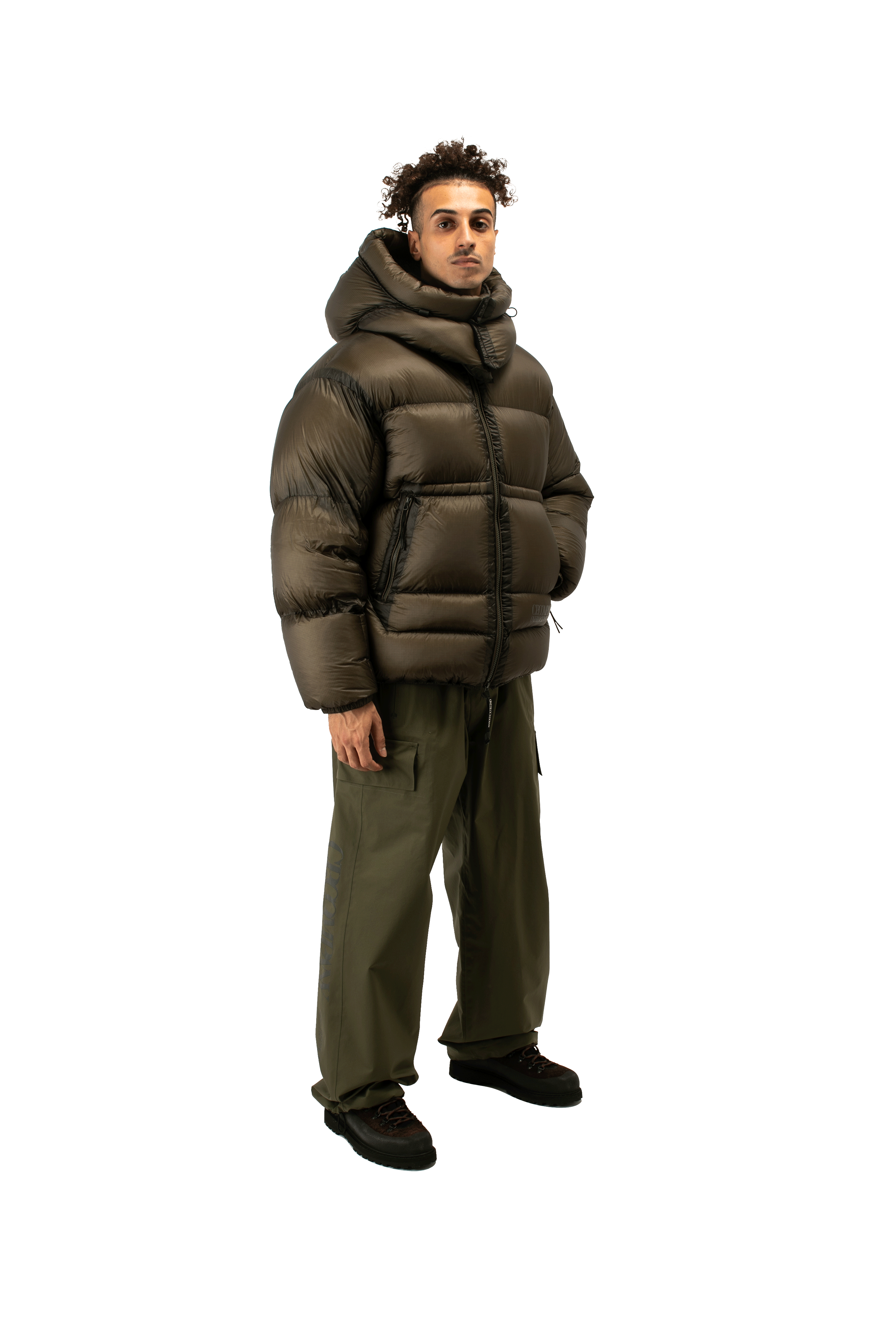 D.D. Shell Short Down Jacket "Bark" x One Block Down.