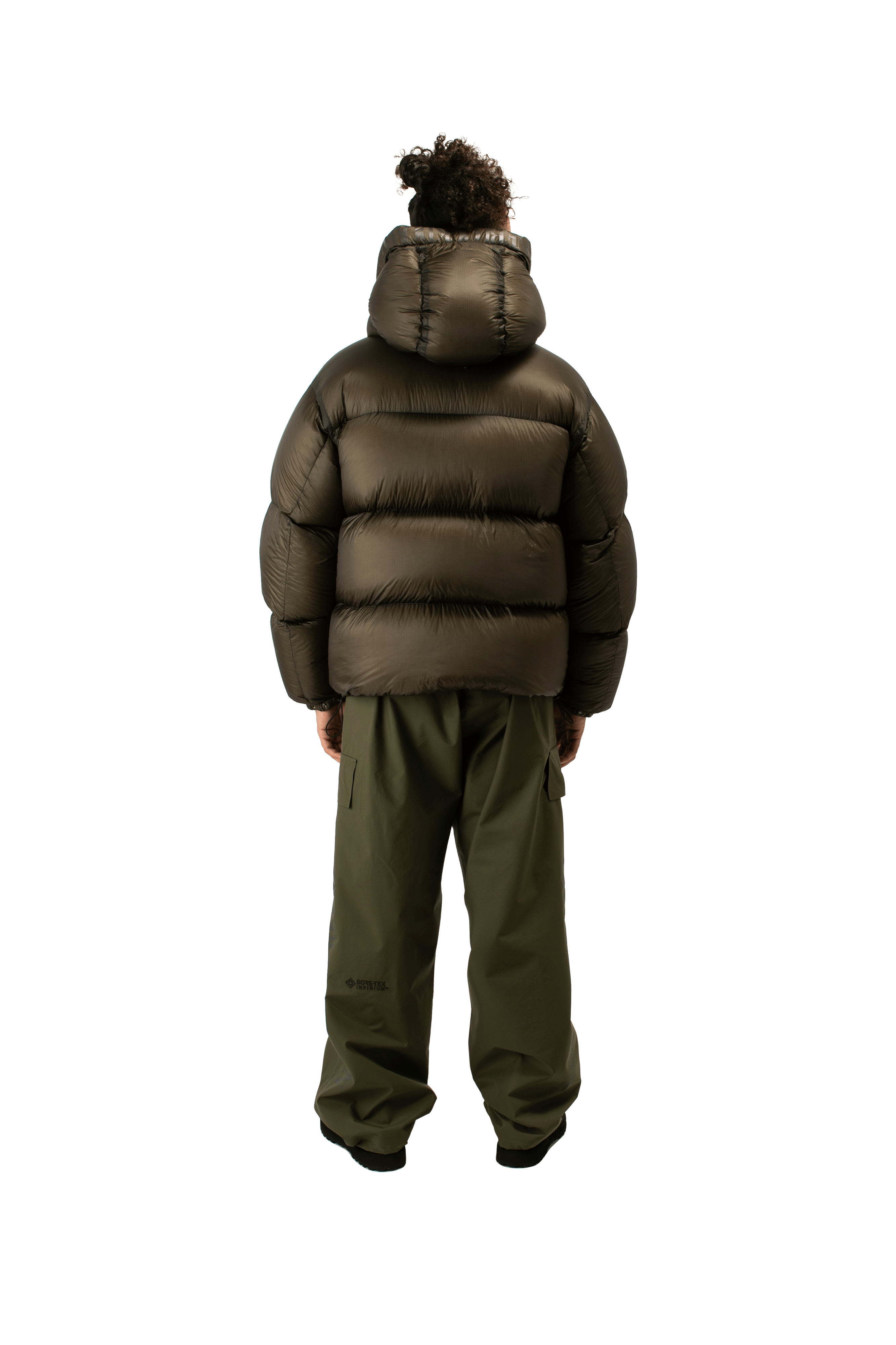 D.D. Shell Short Down Jacket "Bark" x One Block Down.