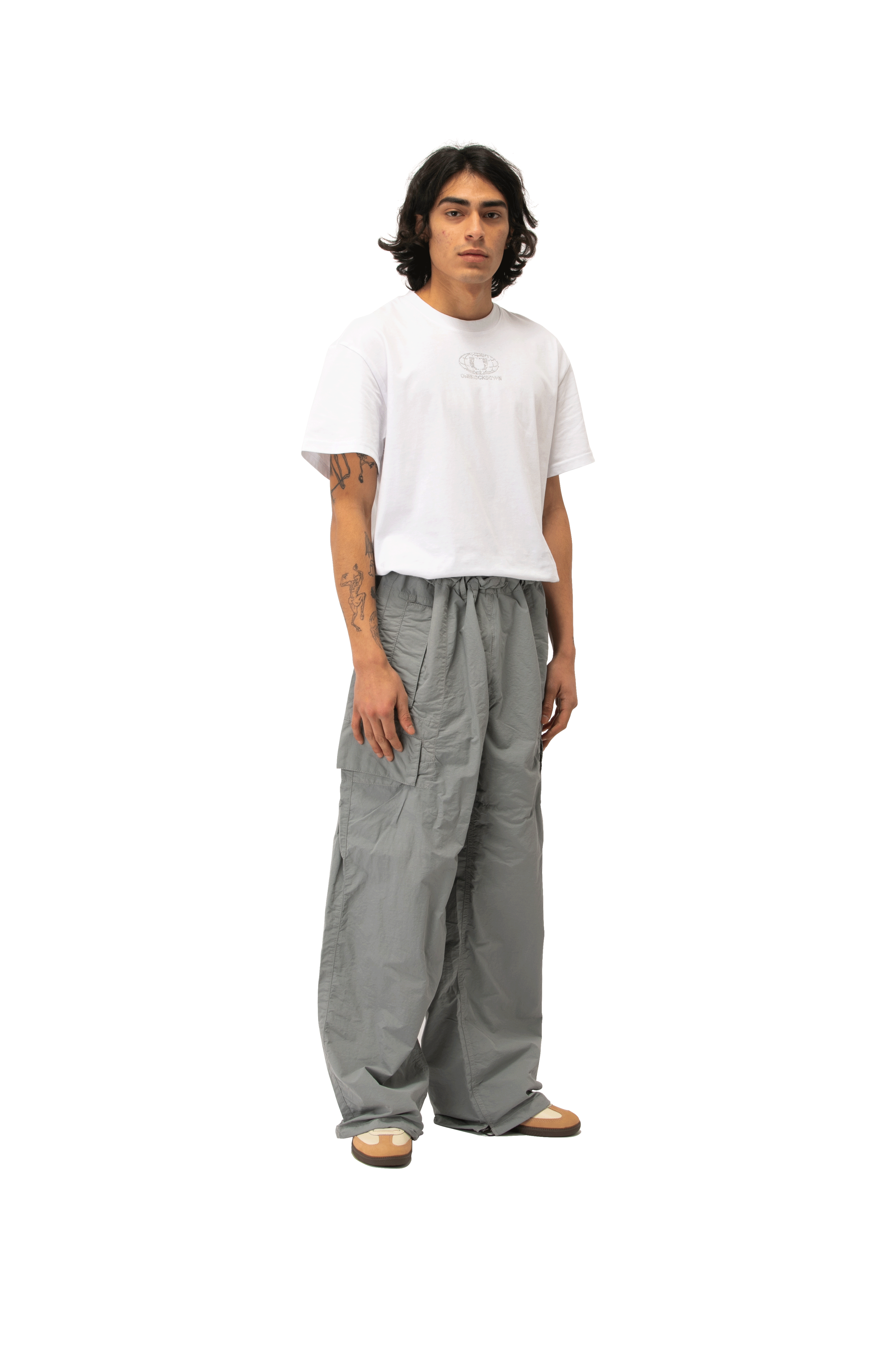 Flatt Nylon Oversized Cargo Pants