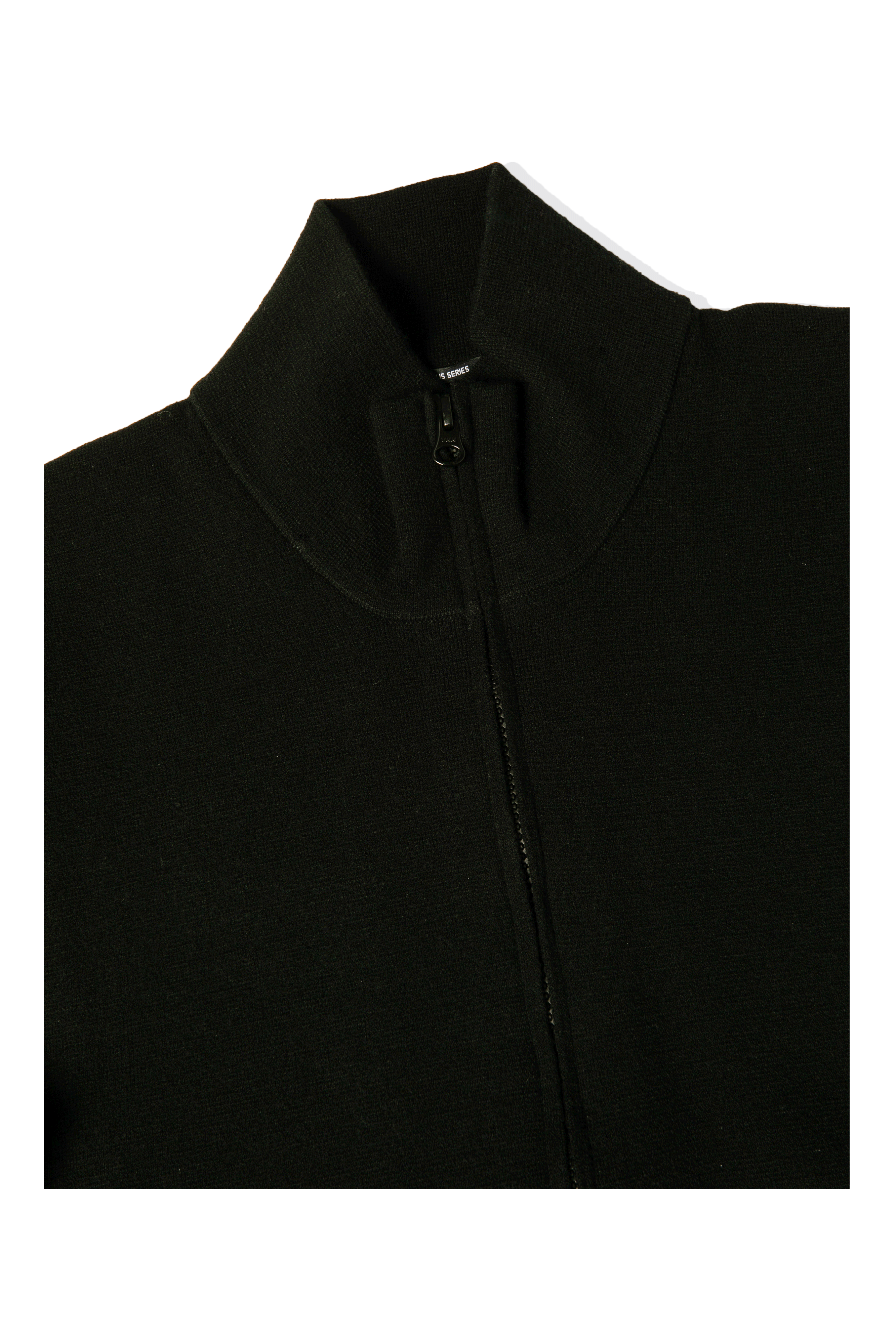 Metropolis Series Extra Fine Merino Wool Zipped Cardigan