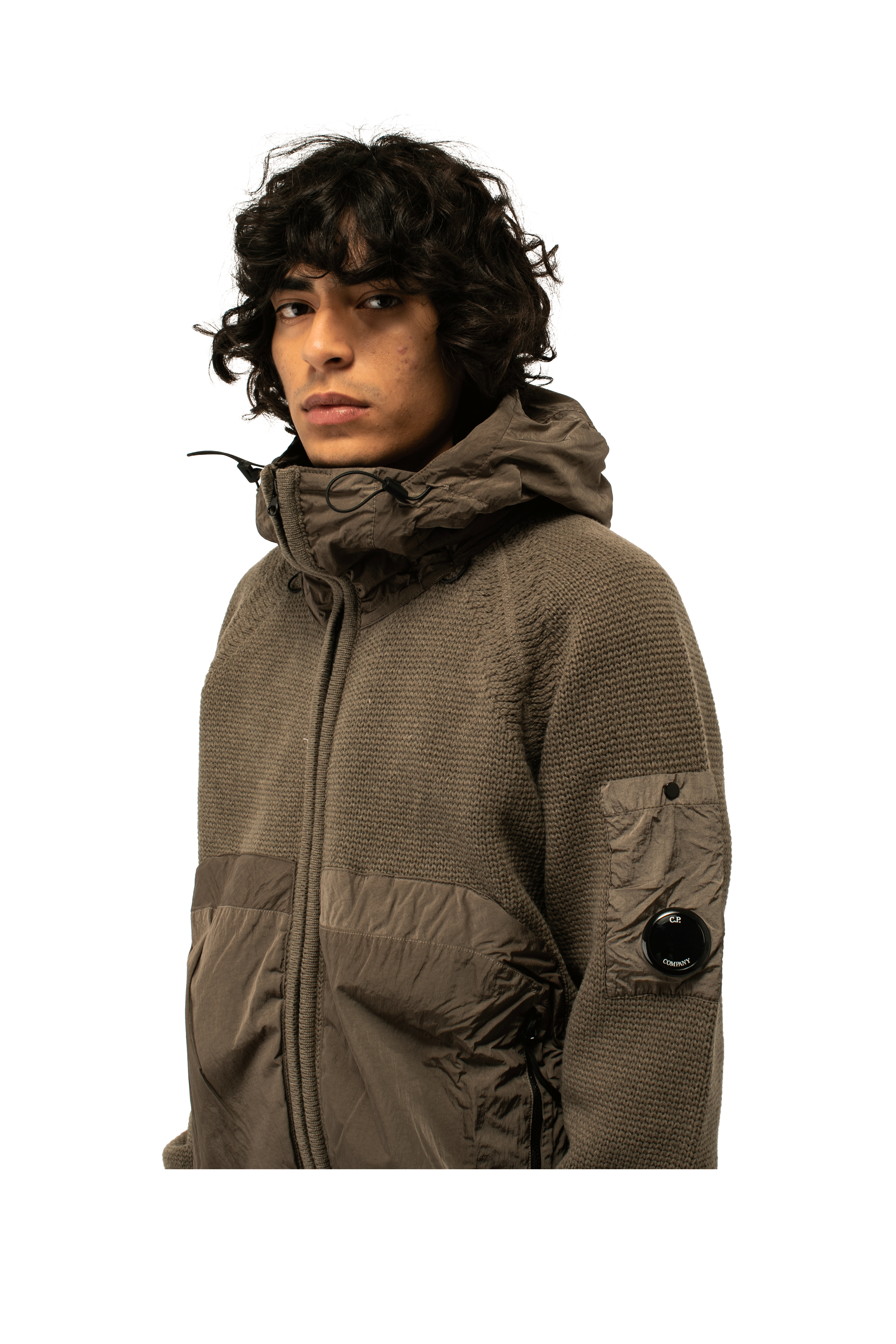 Knitwear Hooded In Lambswool Mixed