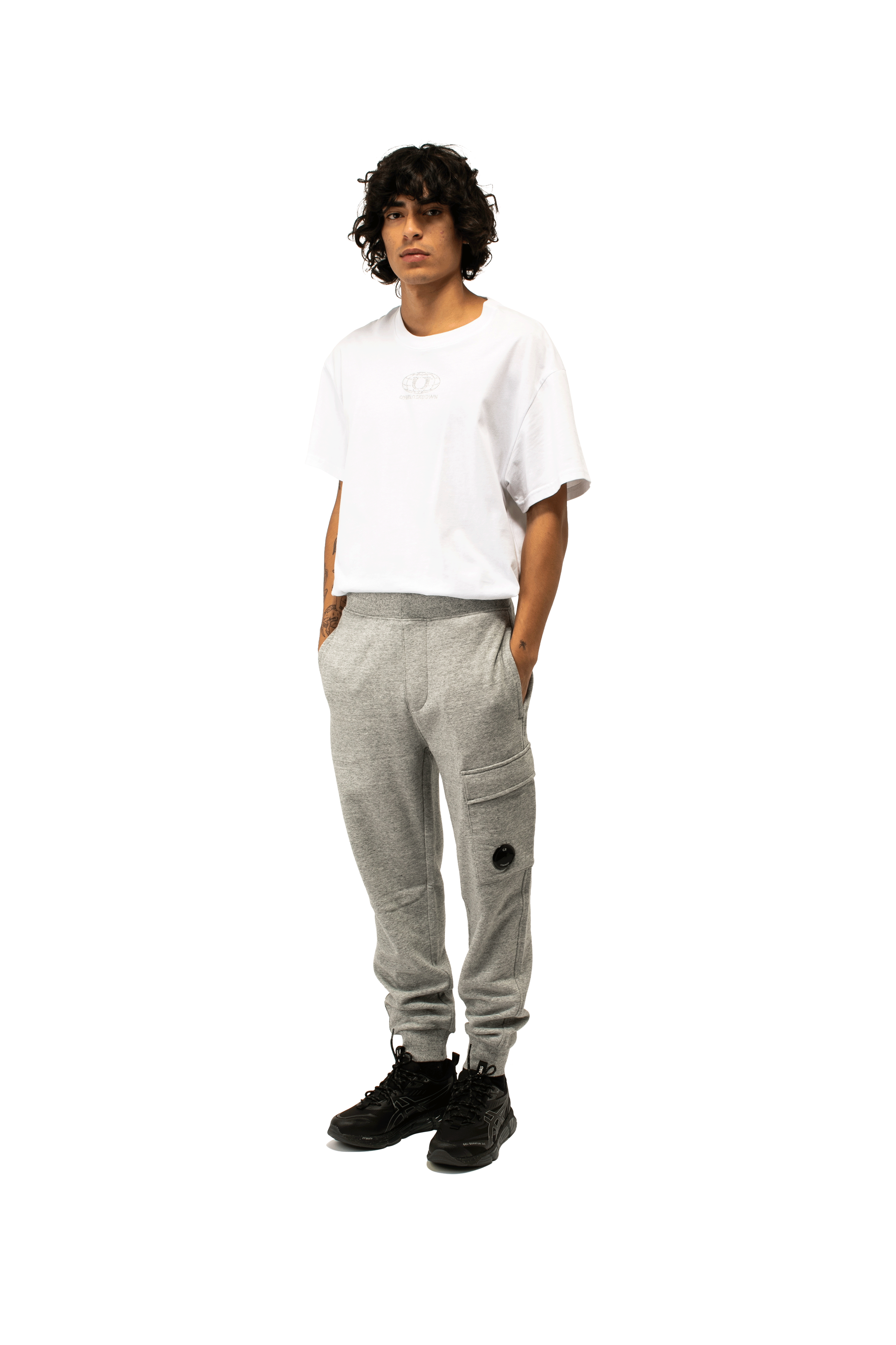 Diagonal Raised Fleece Cargo Sweatpant