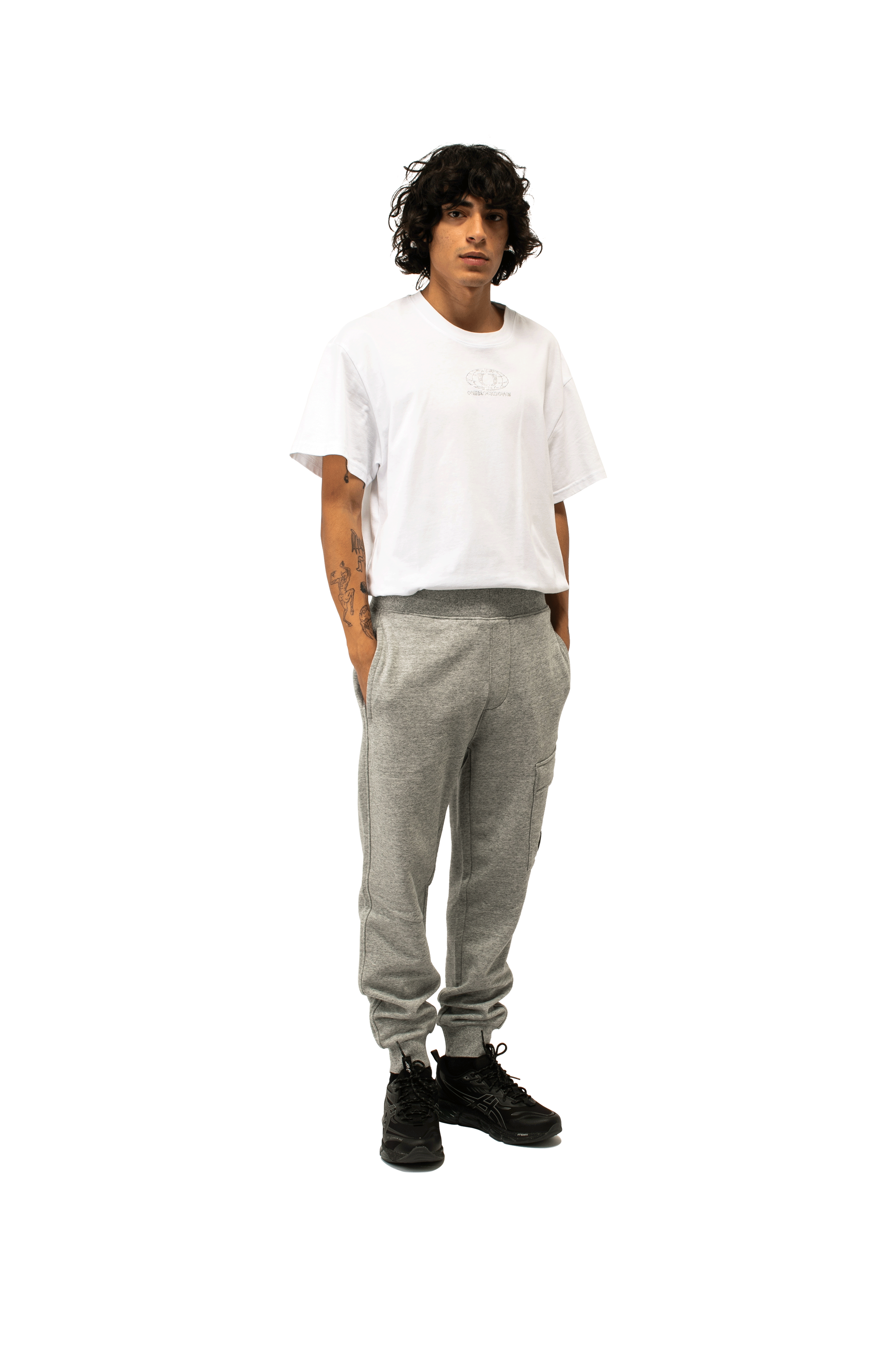 Diagonal Raised Fleece Cargo Sweatpant