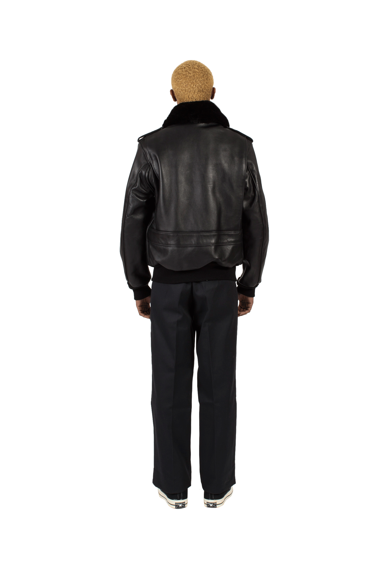 A-2 Naked Cowhide Leather Flight Jacket