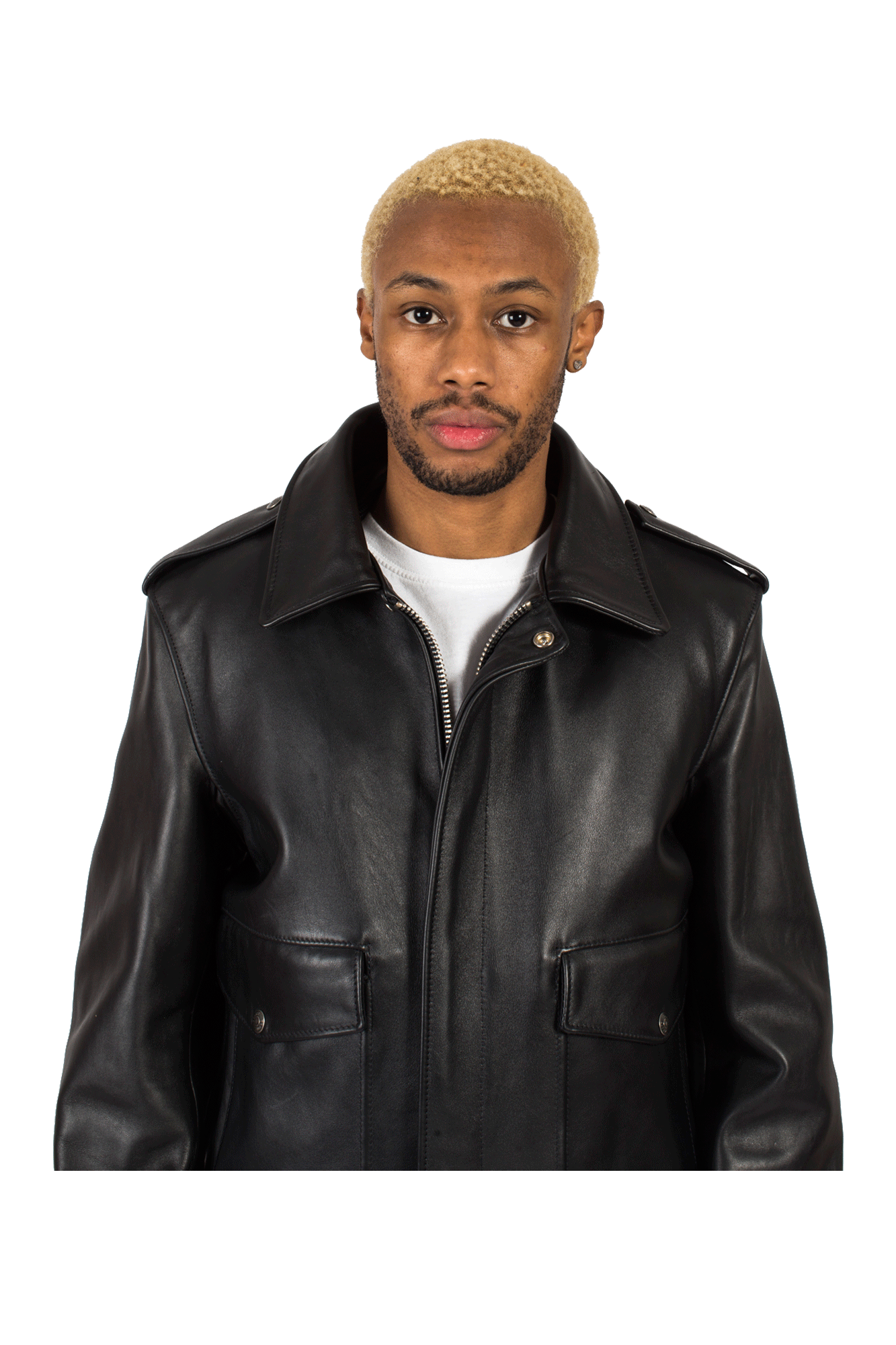 A-2 Naked Cowhide Leather Flight Jacket