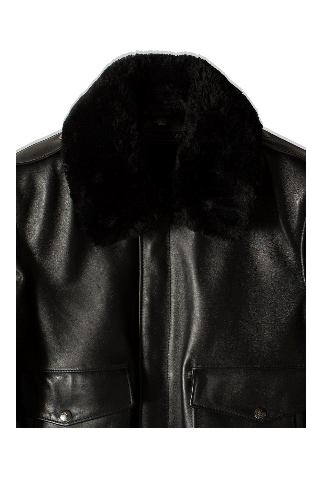 A-2 Naked Cowhide Leather Flight Jacket