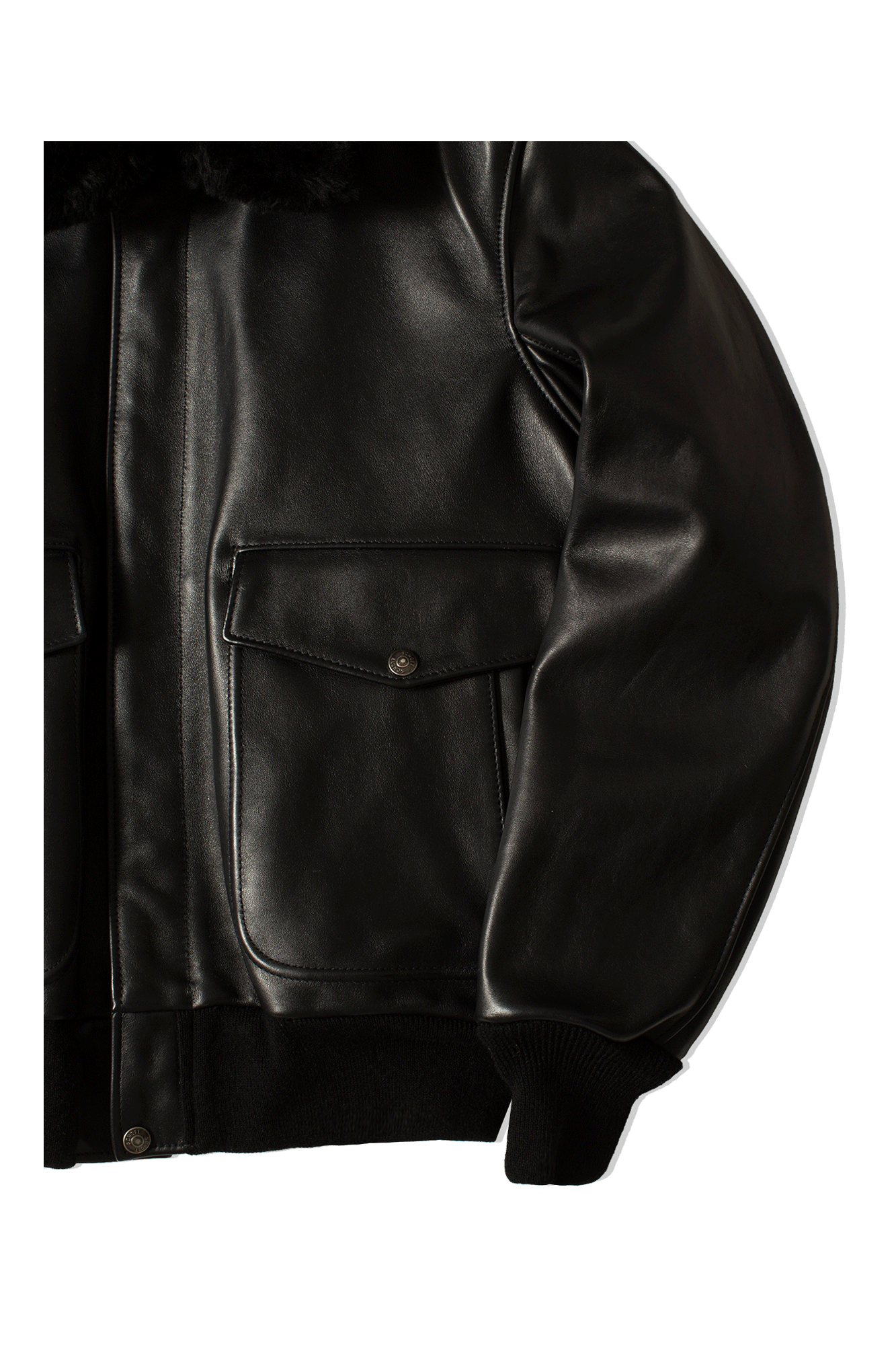 A-2 Naked Cowhide Leather Flight Jacket