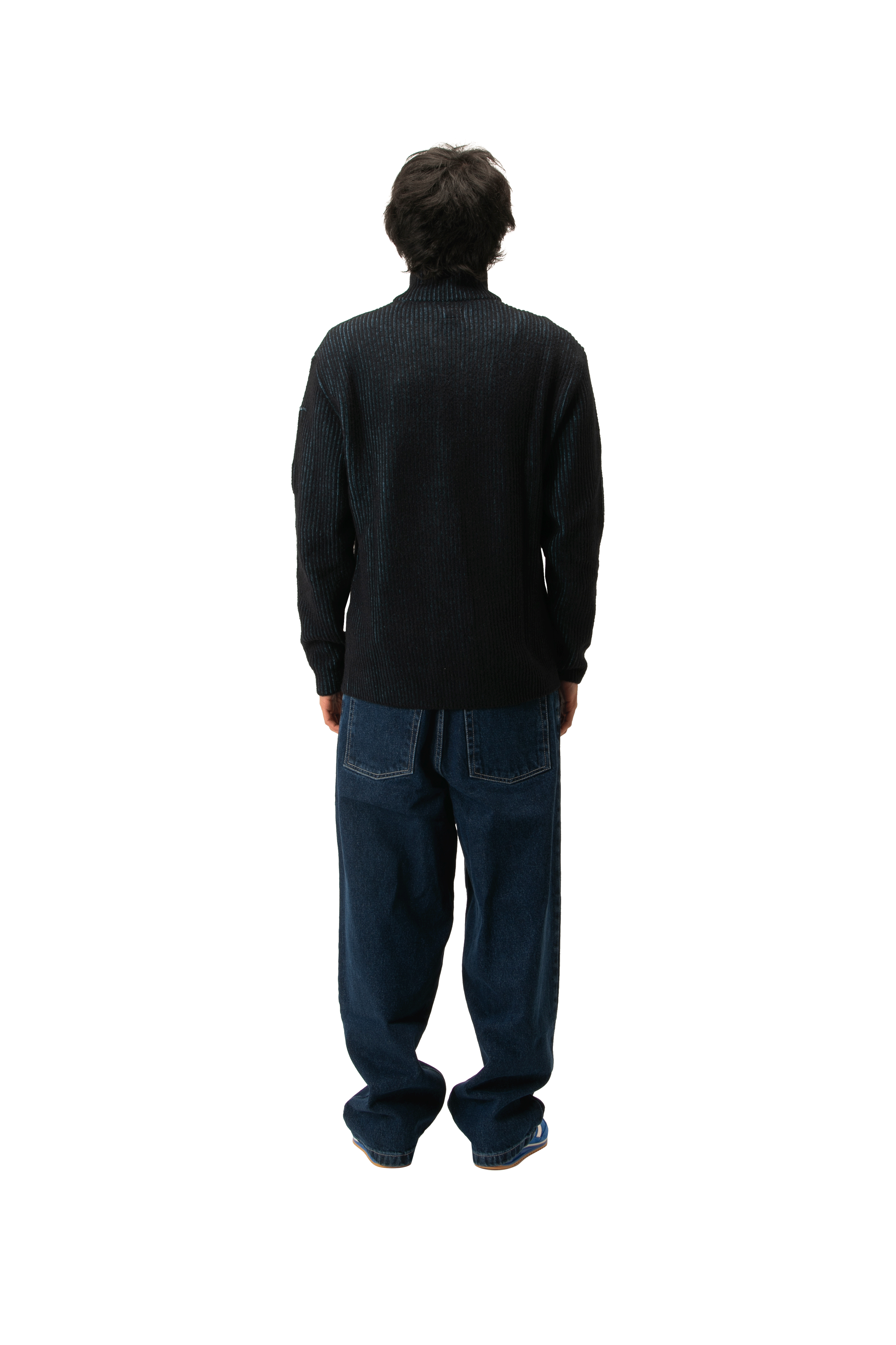 Knitwear Polo Collar in Fleece Knit