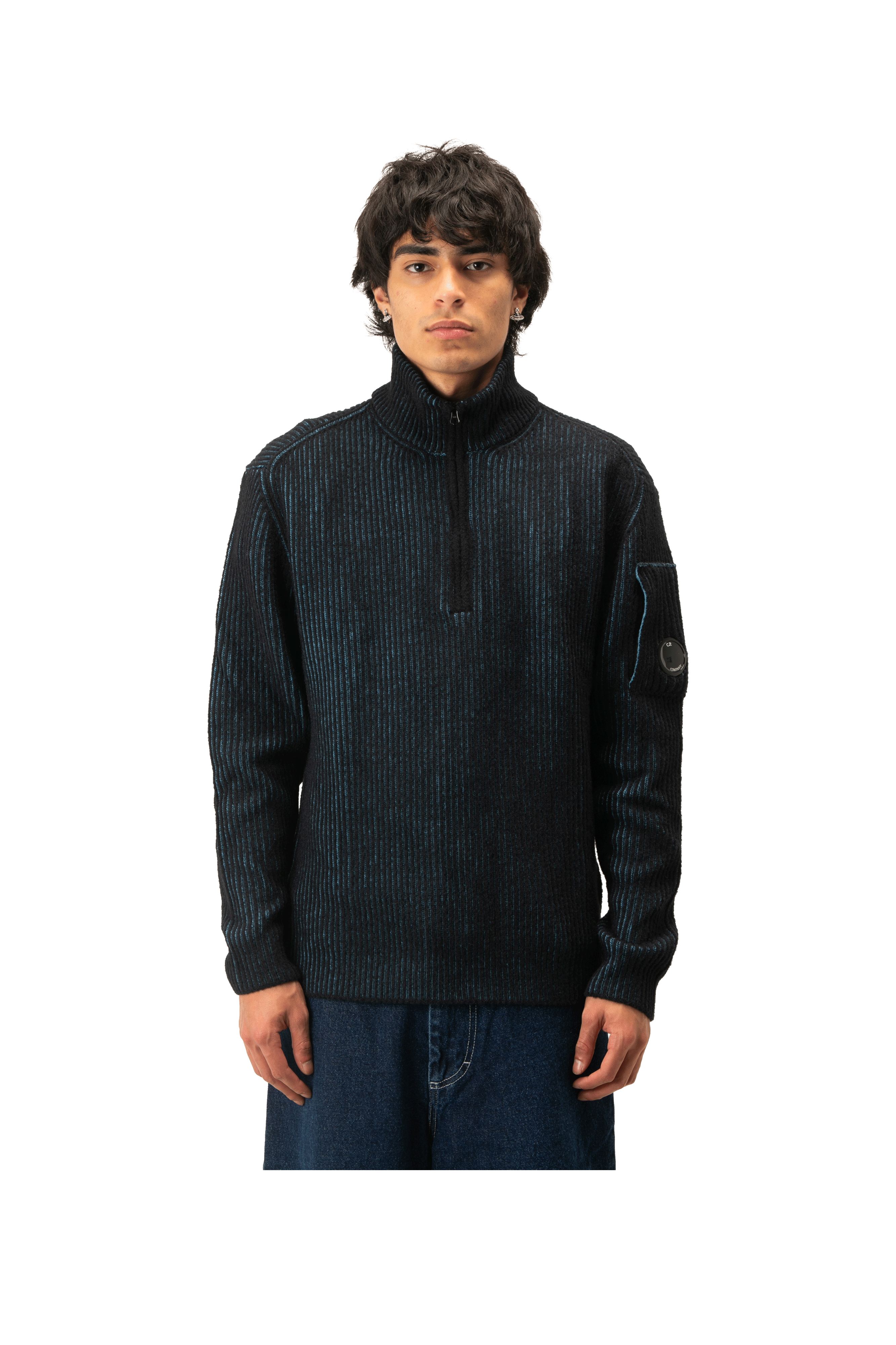 Knitwear Polo Collar in Fleece Knit