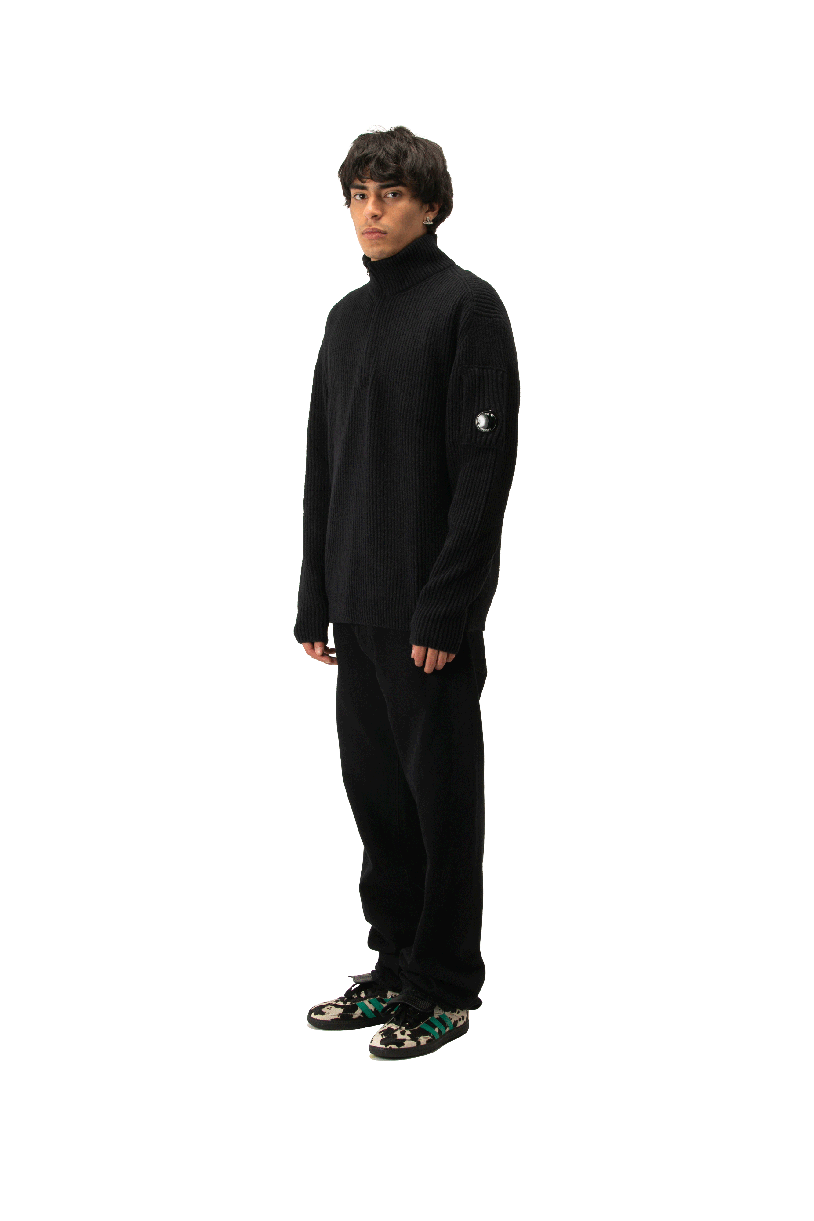 Knitwear Polo Collar in Fleece Knit