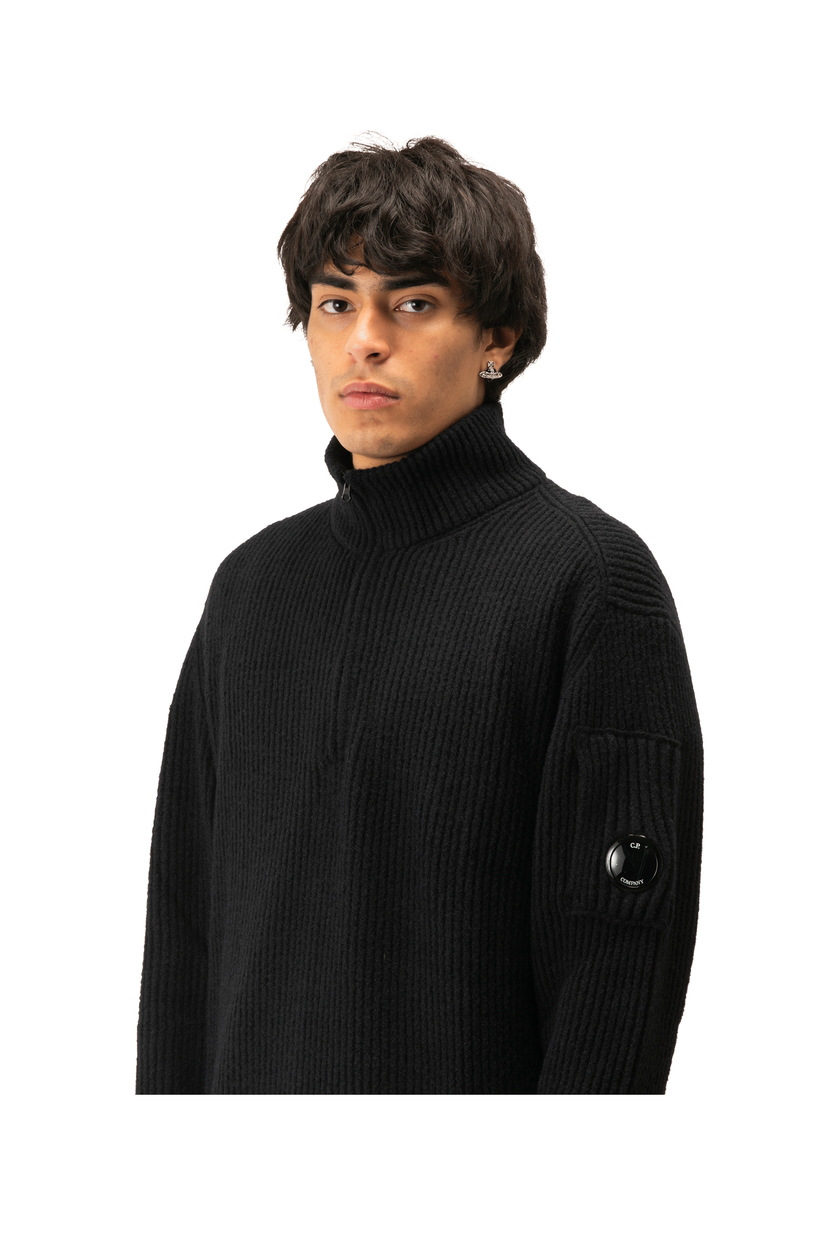 Knitwear Polo Collar in Fleece Knit