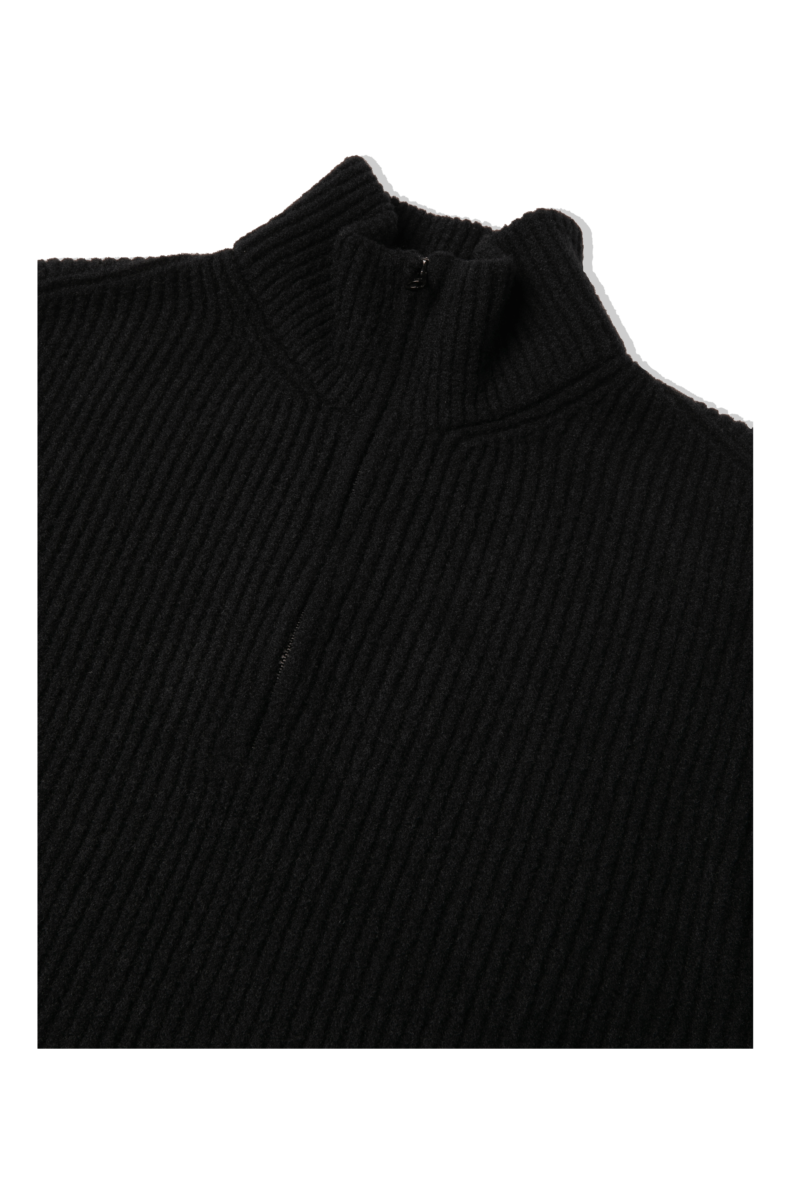 Knitwear Polo Collar in Fleece Knit