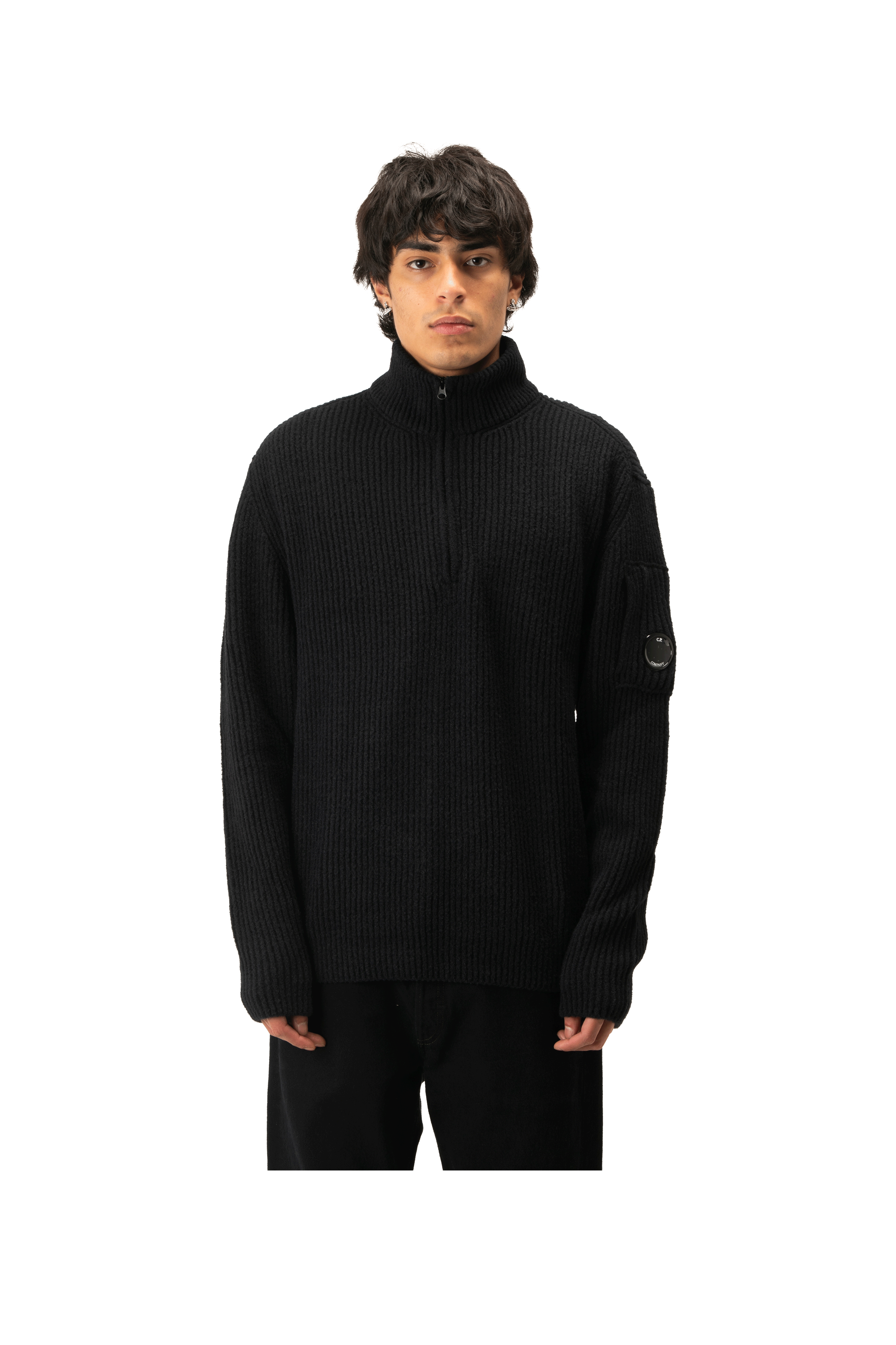 Knitwear Polo Collar in Fleece Knit