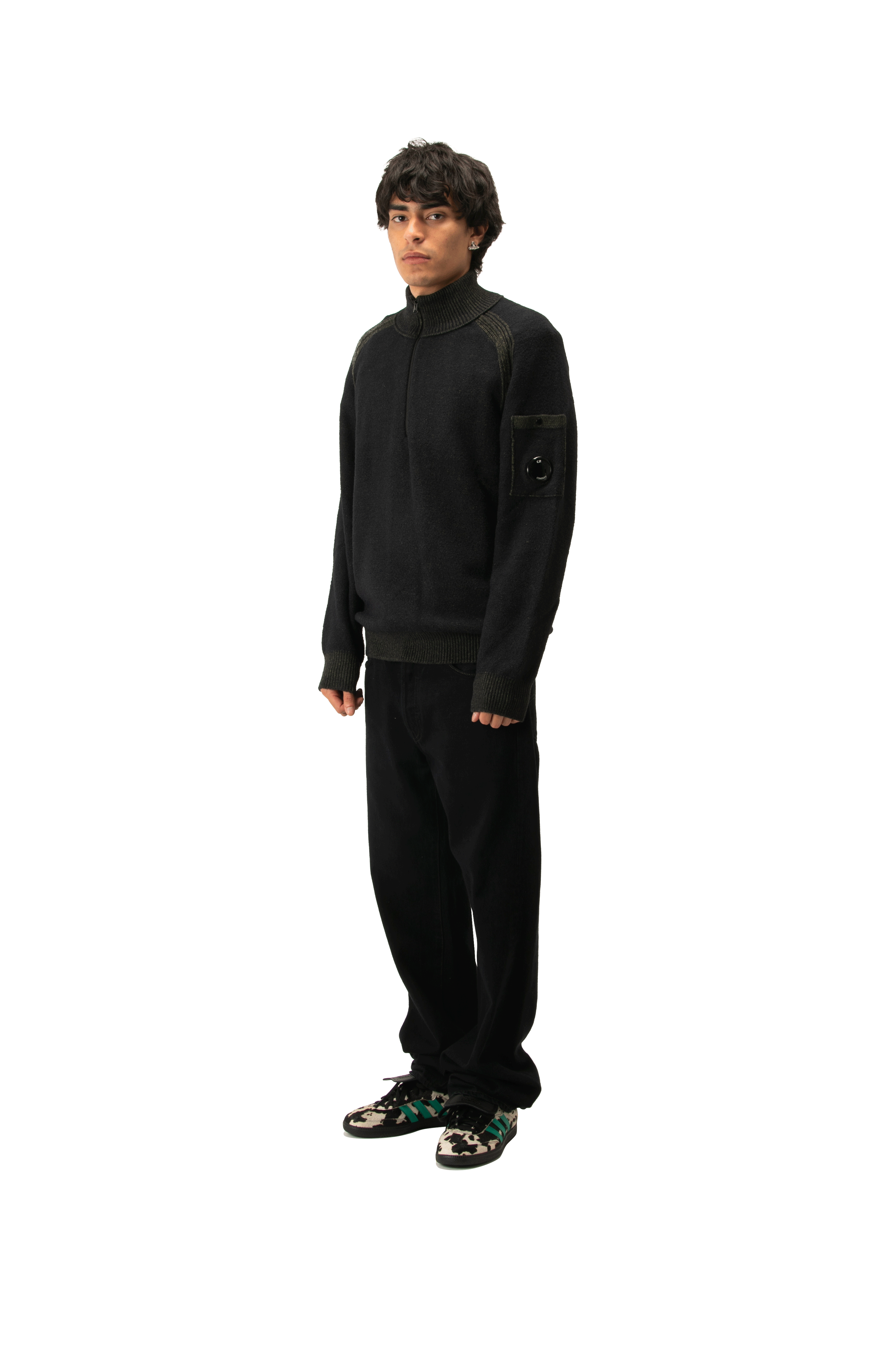 Knitwear Polo Collar in Fleece Knit